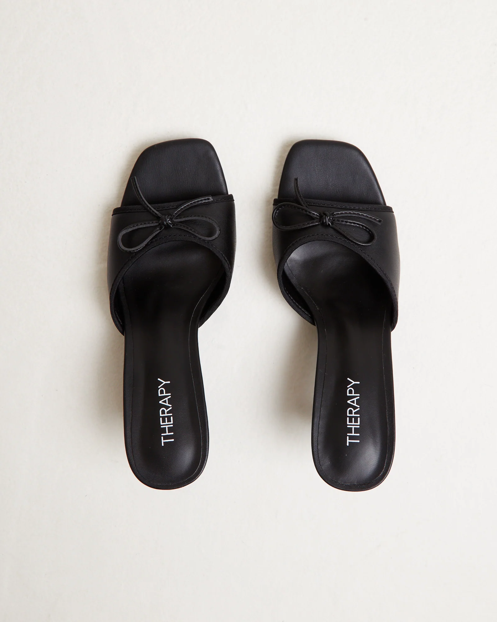 Jenner Kitten Heels in Smooth Black - Image 5