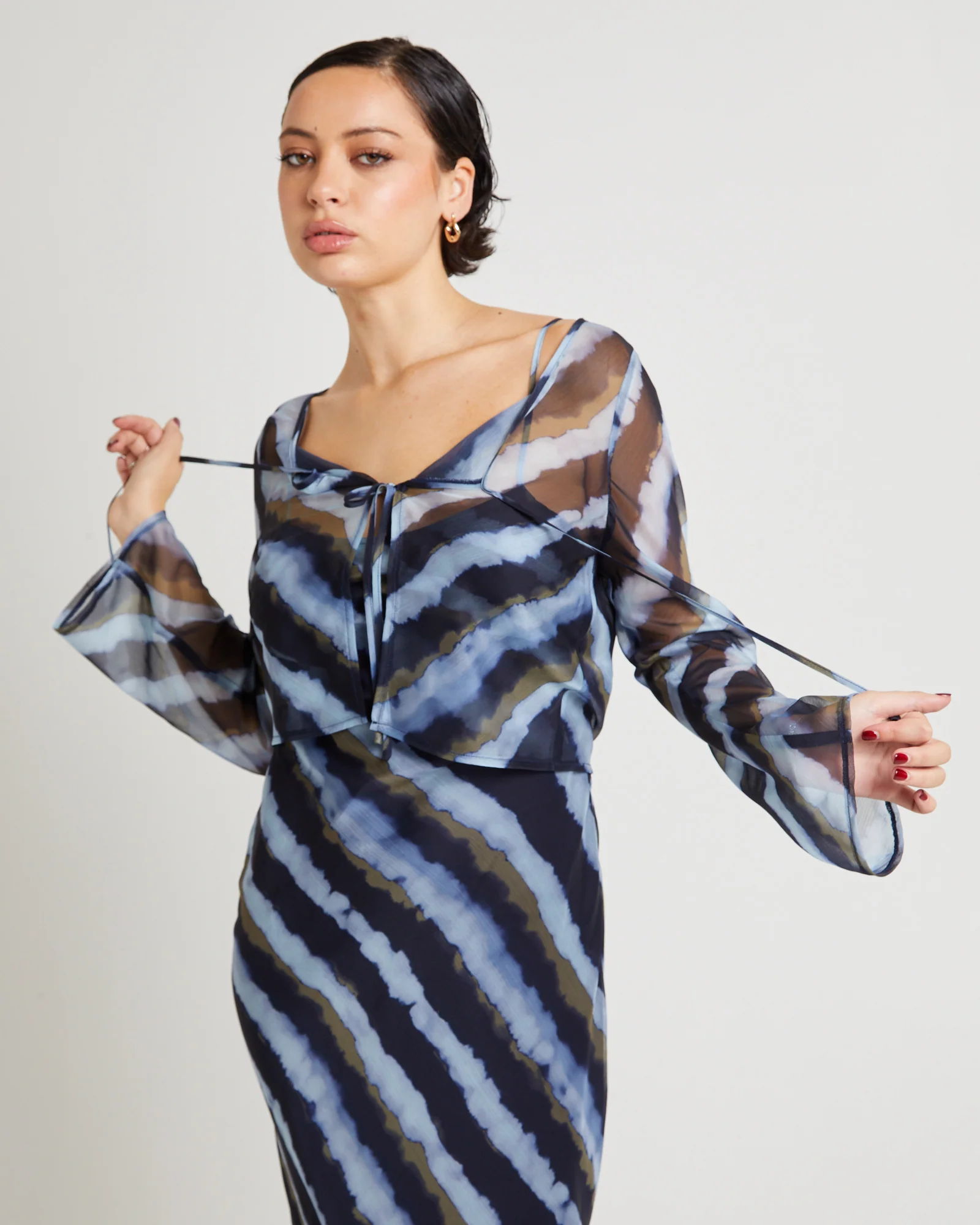 Jinti Tie Dye Layer Top - Image 5