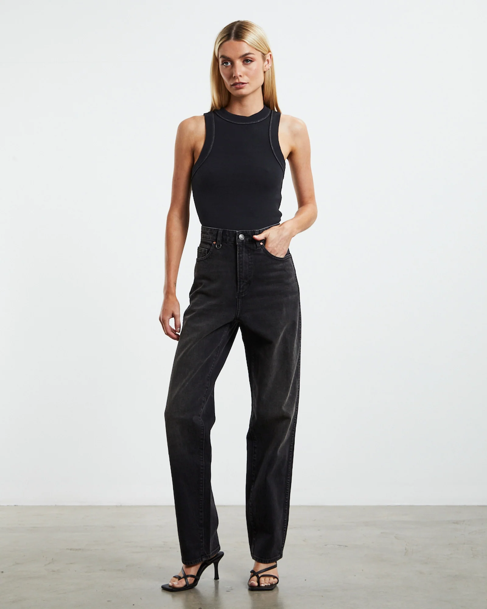 Jonesy Recut Rib Singlet - Image 3
