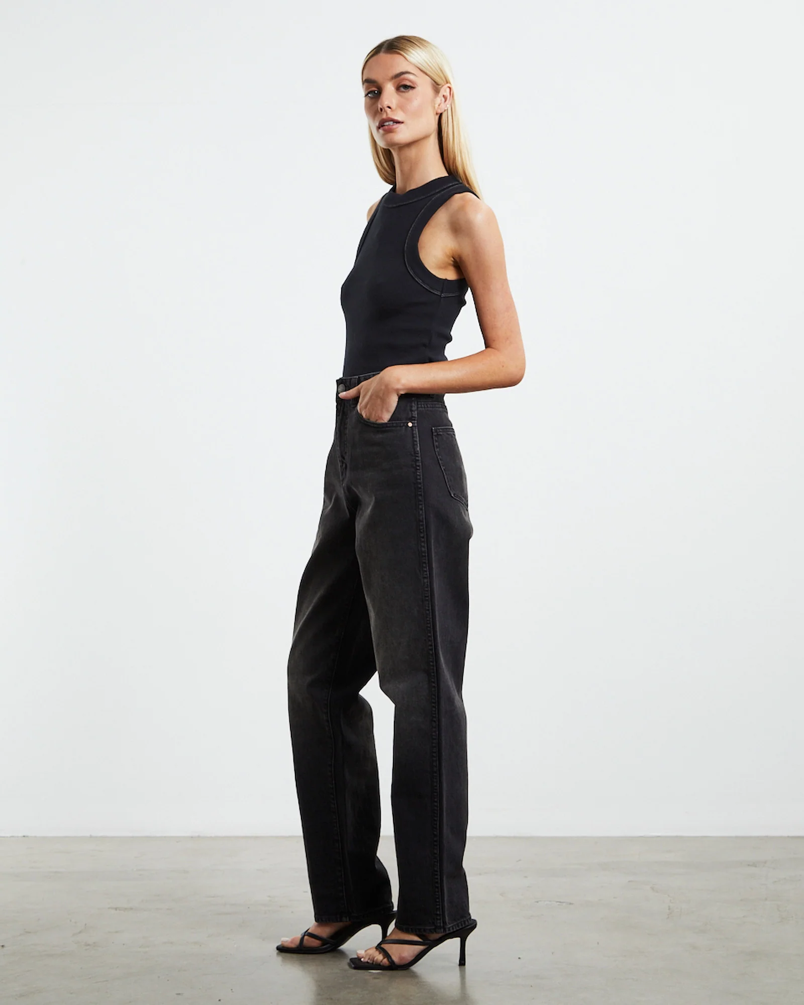 Jonesy Recut Rib Singlet - Image 4