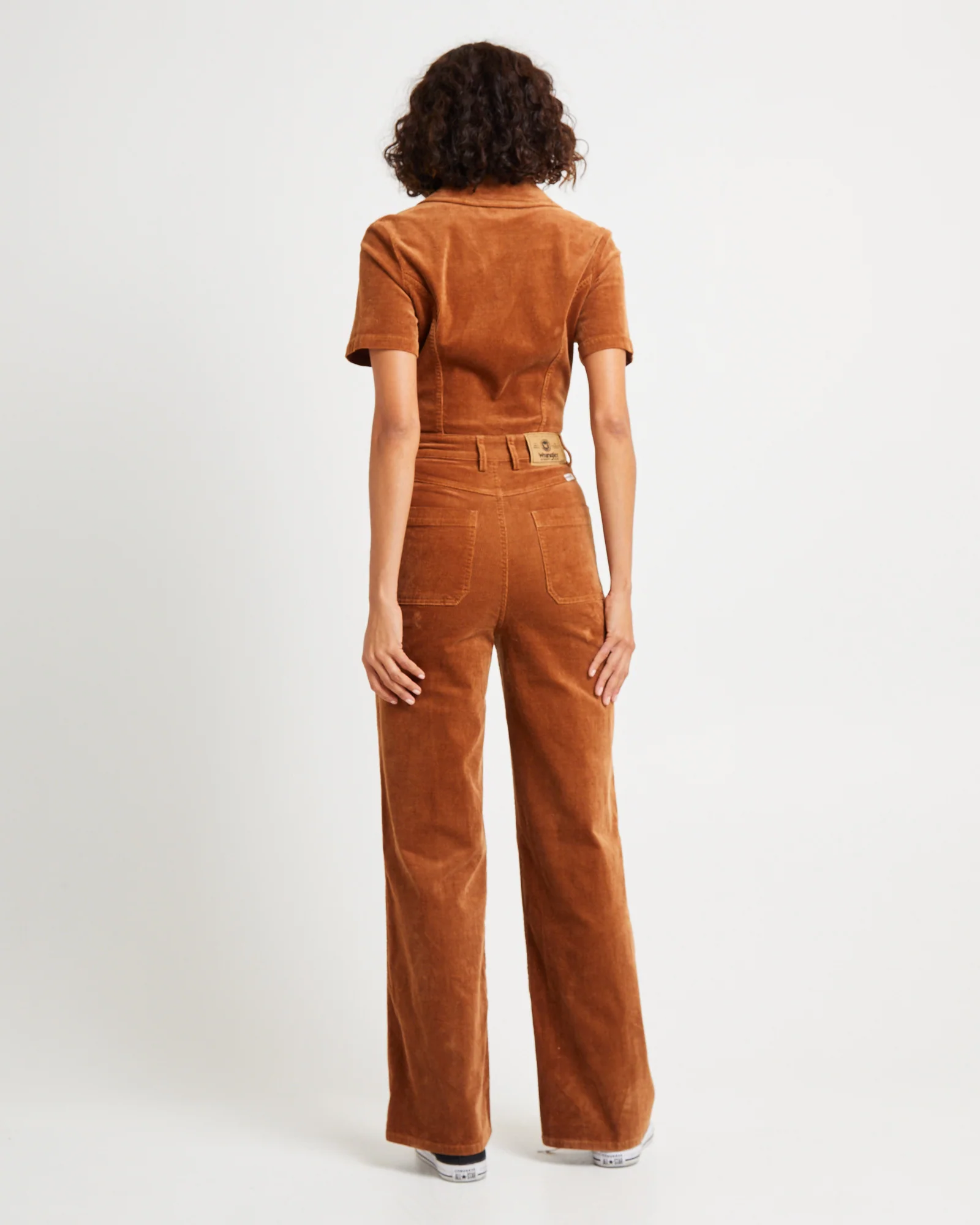 Josie Cord Romper Tan - Image 2