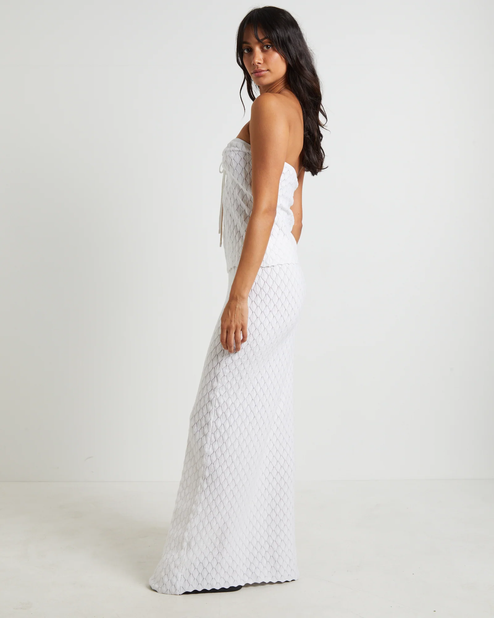 Josie Crochet Tie Front Top - Image 4