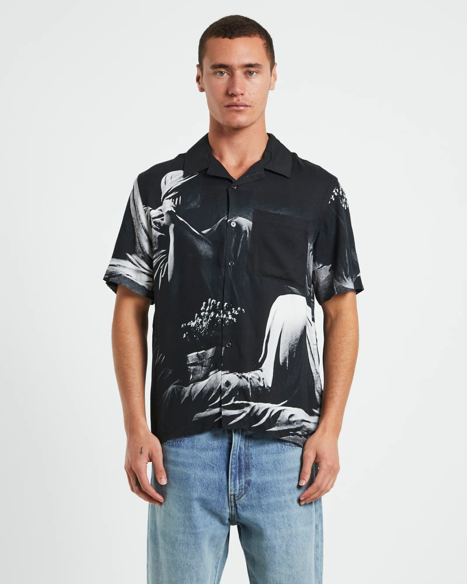 Joy Division Closer Short Sleeve Shirt in Black - Image 5