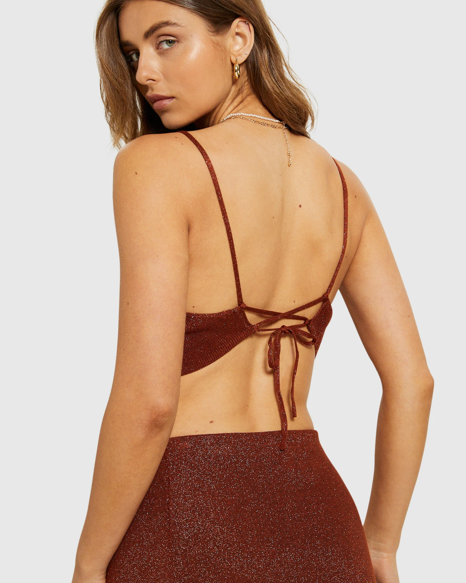 Jude Lurex Knit Crop Top - Image 5