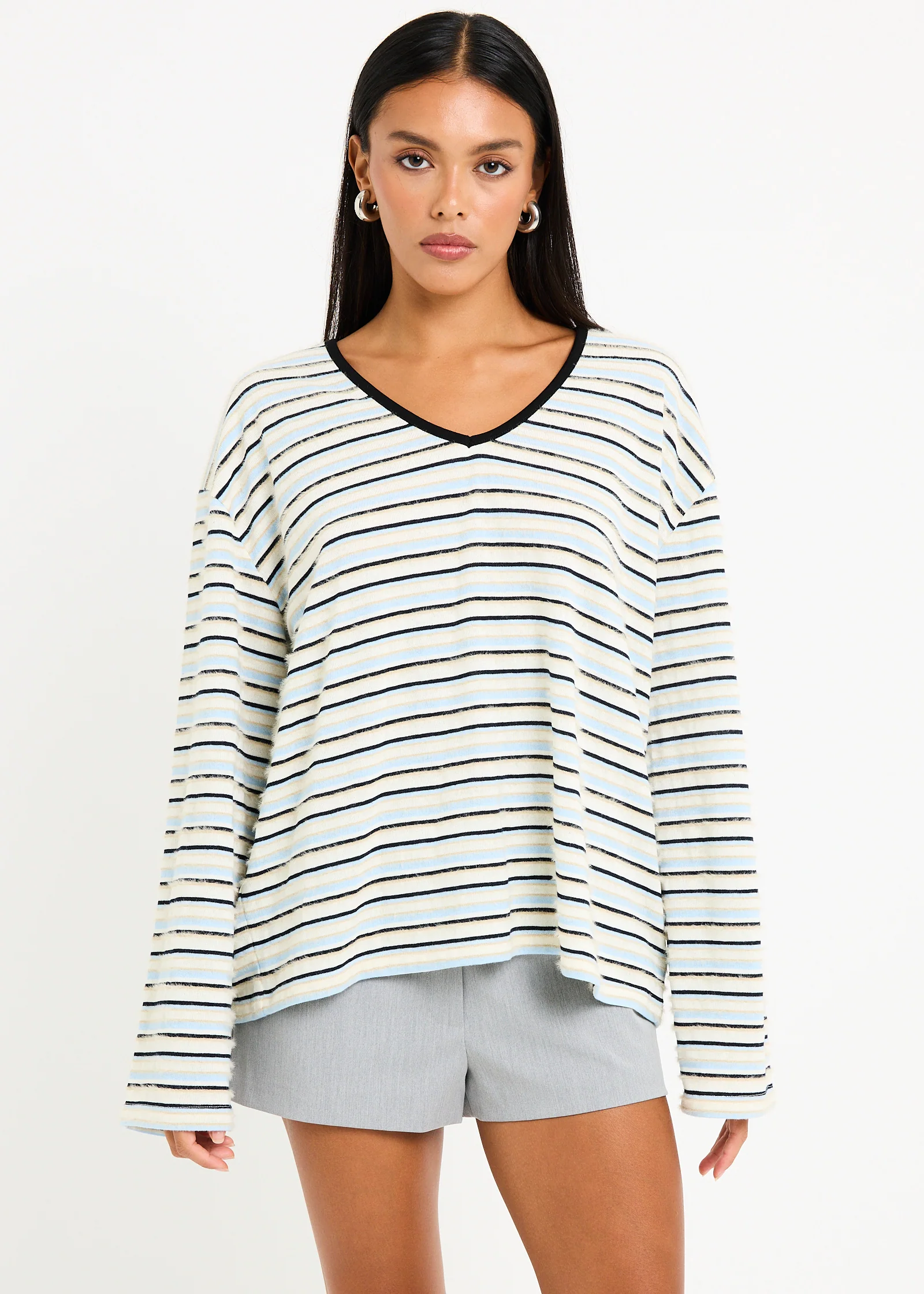 Julie Striped Long Sleeves Knit Jumper - Image 2