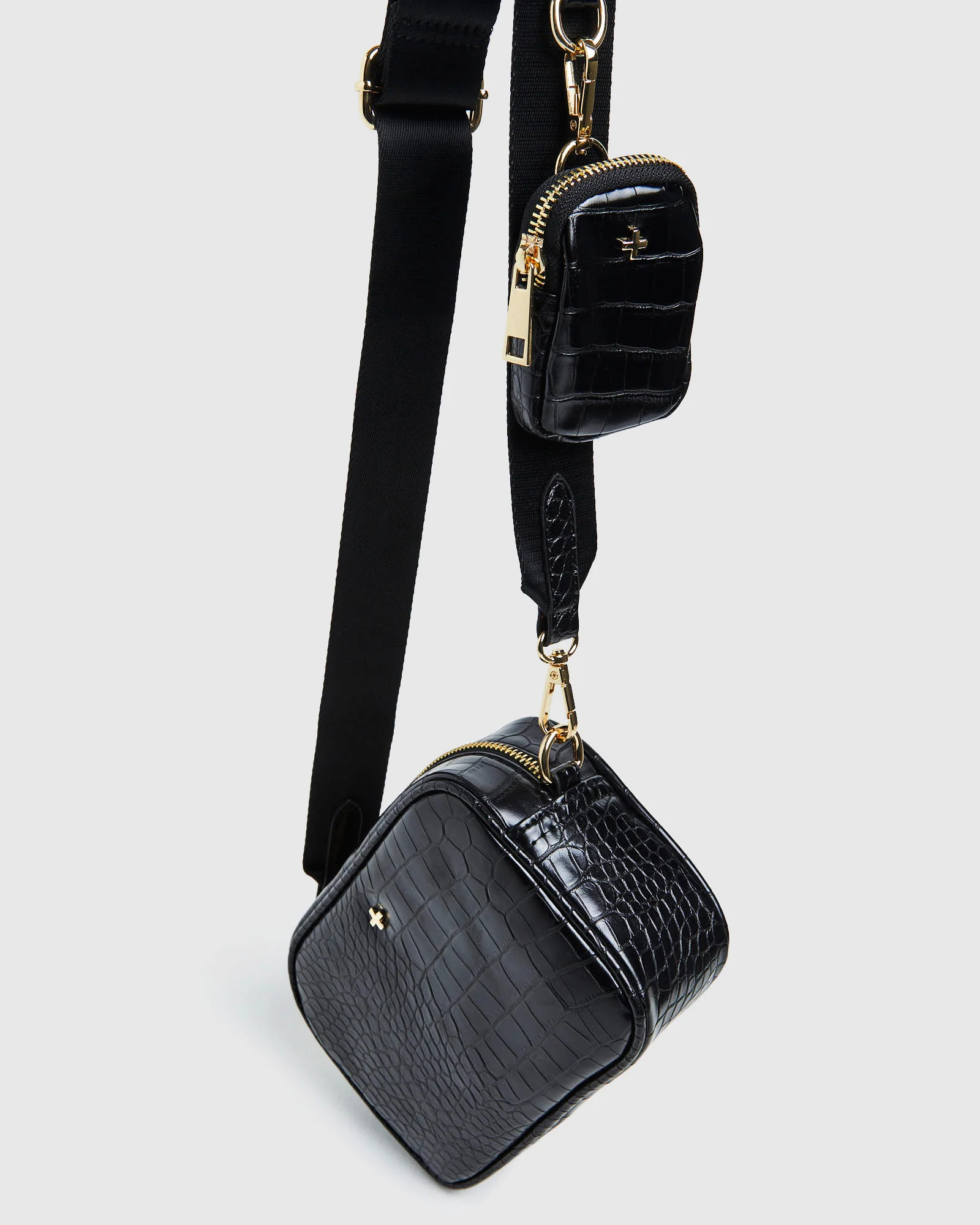 Justice Bag Black Croc - Image 5