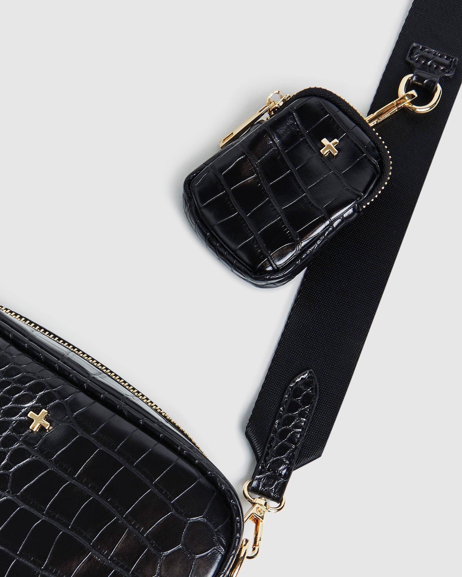 Justice Bag Black Croc - Image 6