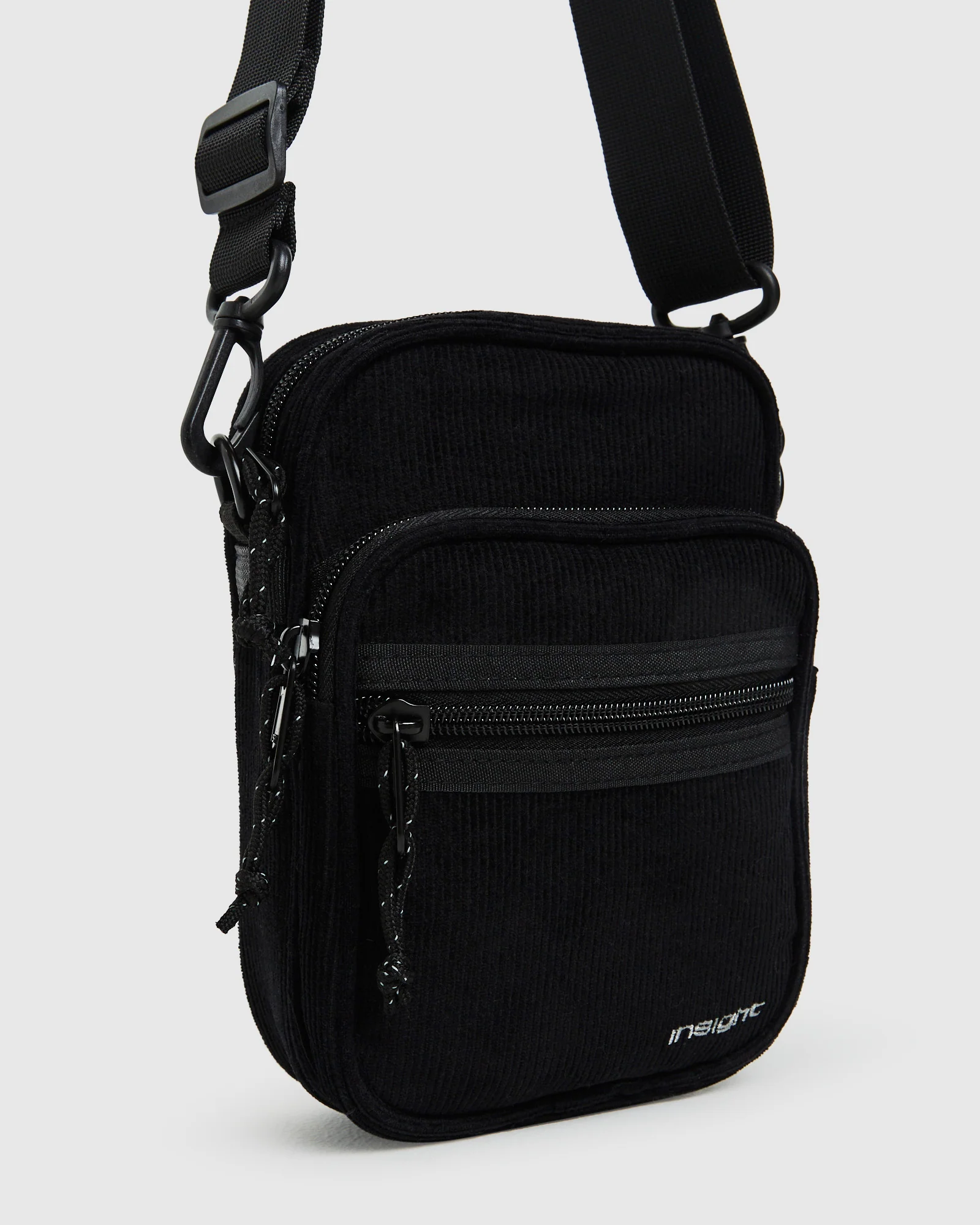 Kai Cord Side Bag in Black - Image 3