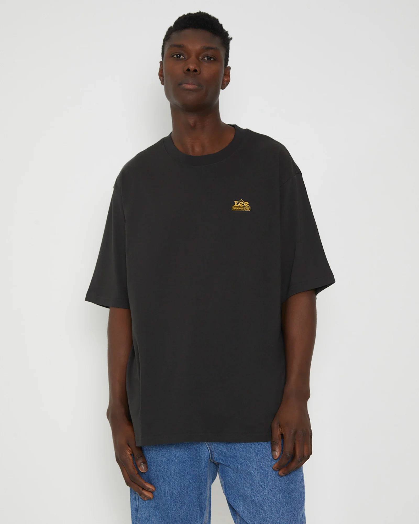 Kansas Baggy Short Sleeve T-Shirt in Worn Black - Image 6