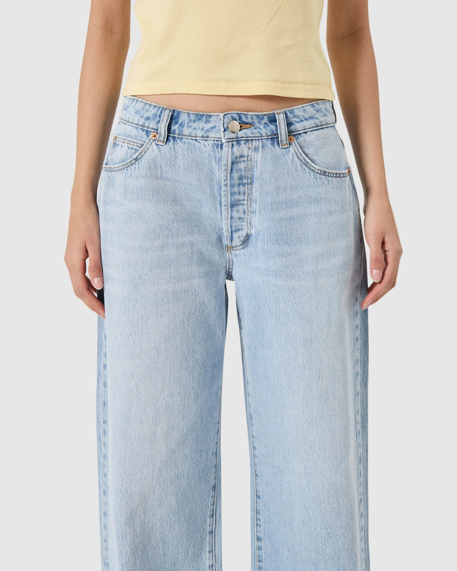 Kate Baggy Denim Jeans Breezy Blue - Image 4