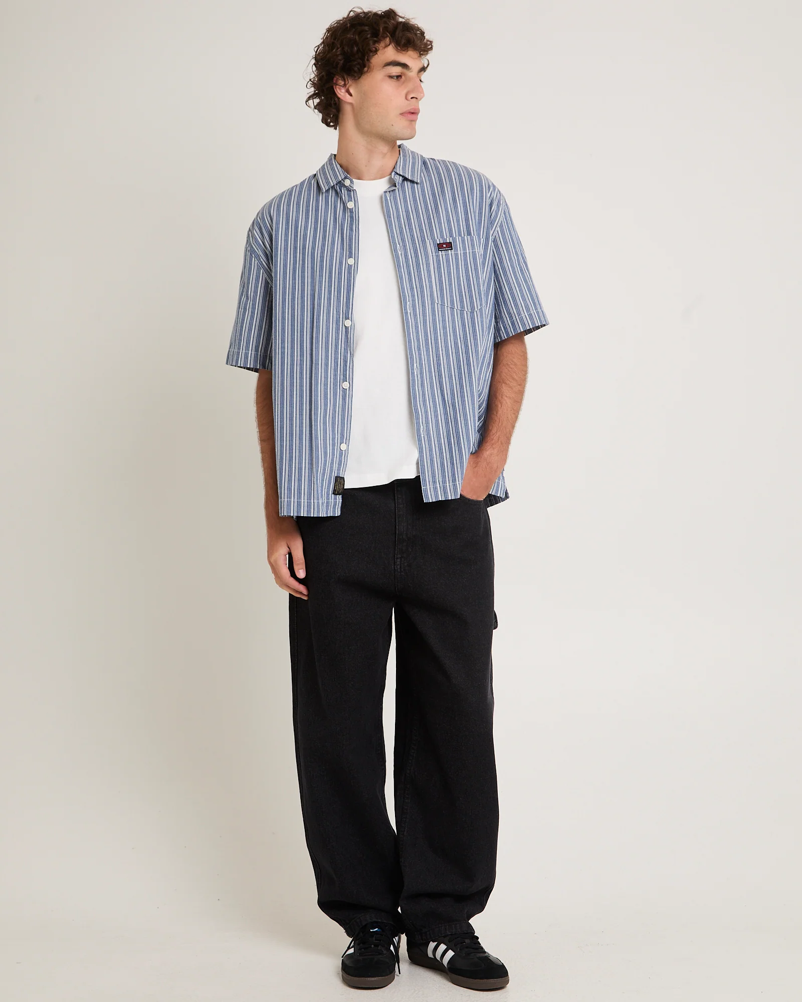 Kay Embroided Wide Leg Denim Pants - Image 3