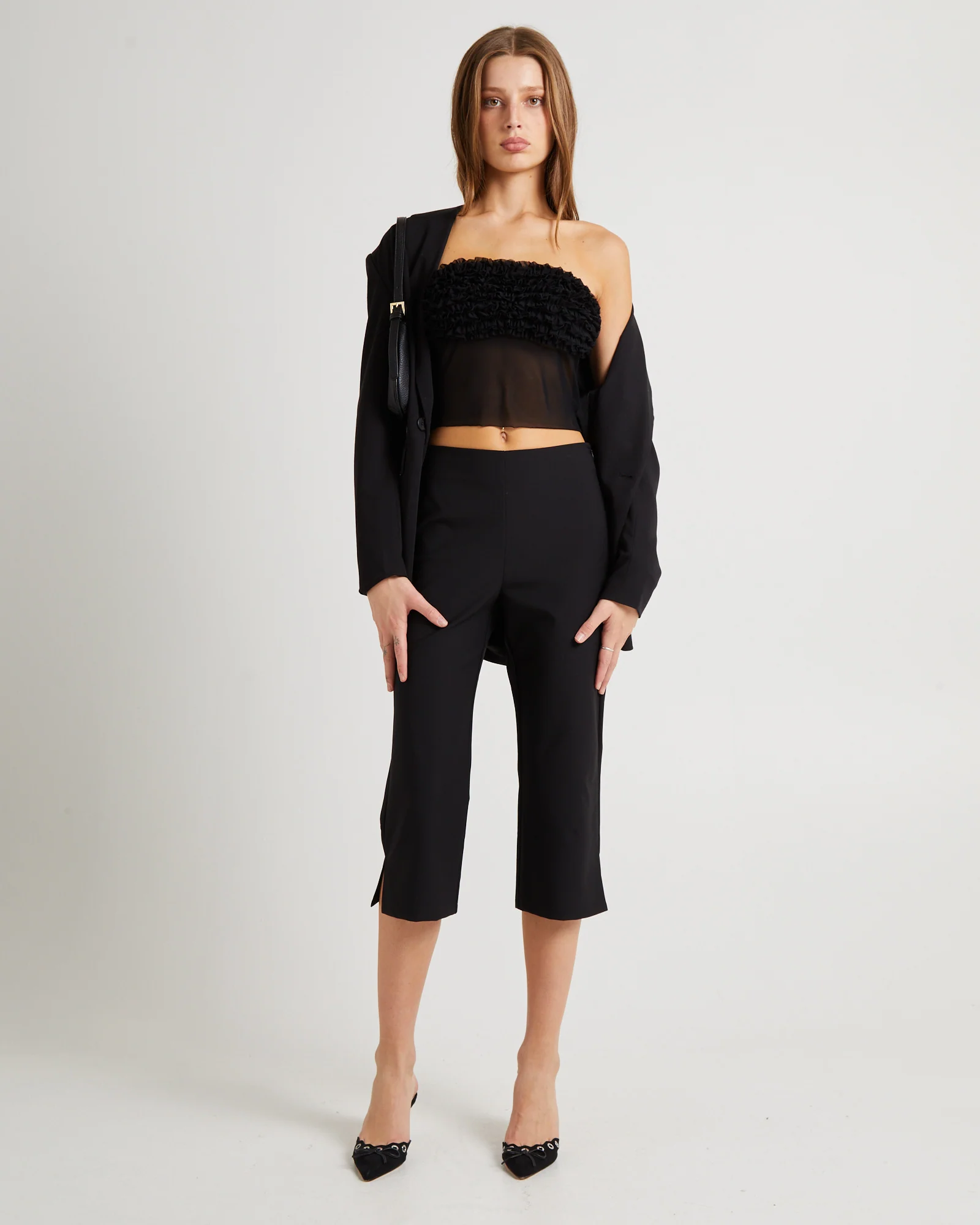 Kaylee Mesh Ruffle Top - Image 3