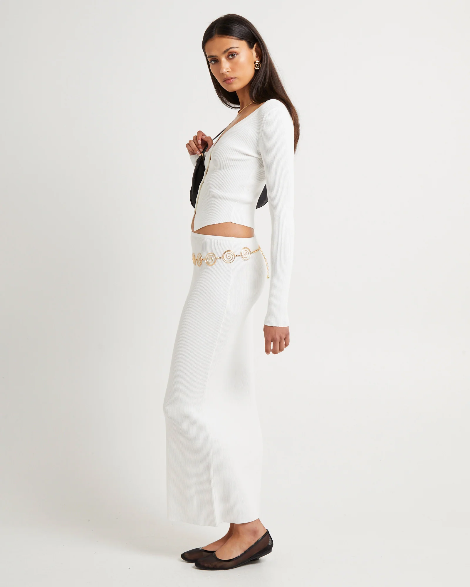 Kelse Knitted Long Sleeve Button Top - Image 4