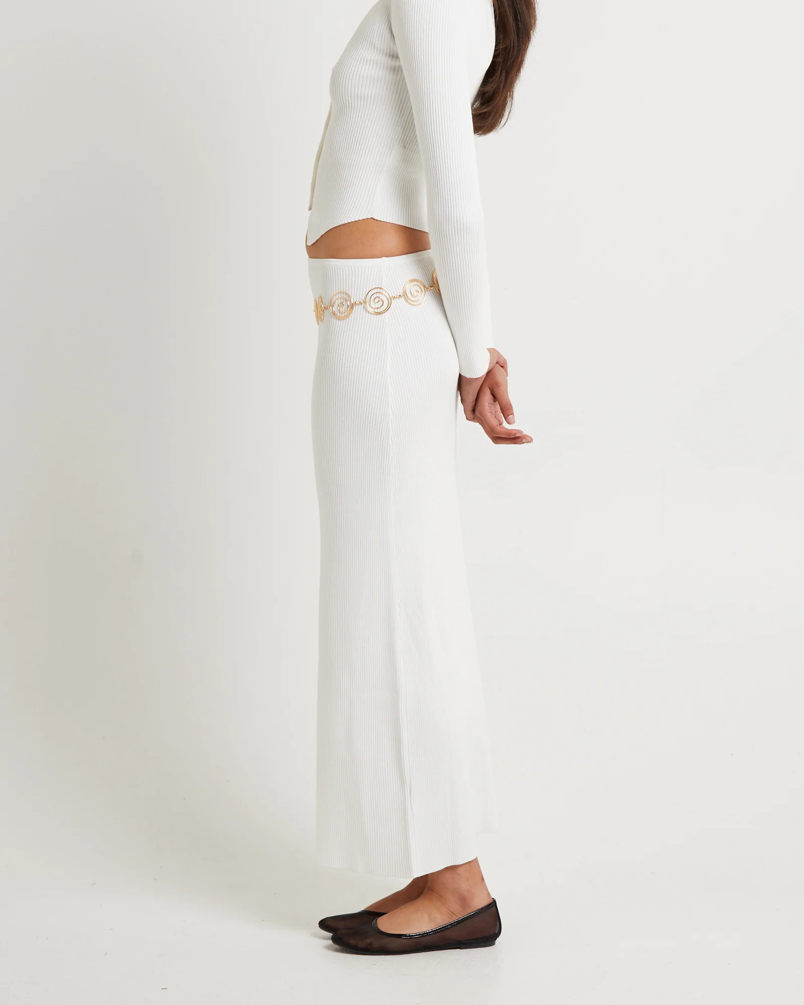 Kelse Knitted Maxi Skirt - Image 4
