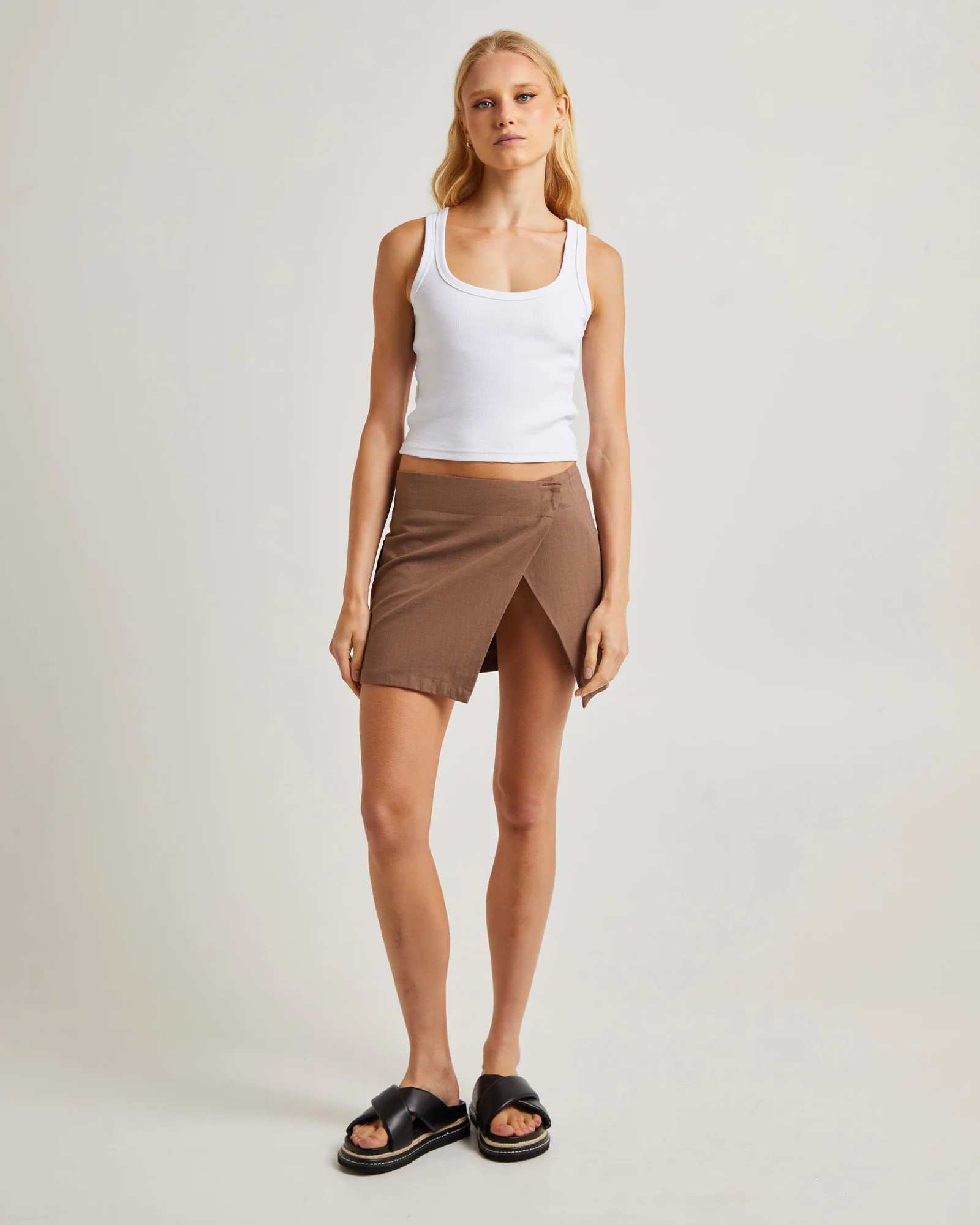 Kendra Split Mini Skirt - Image 3