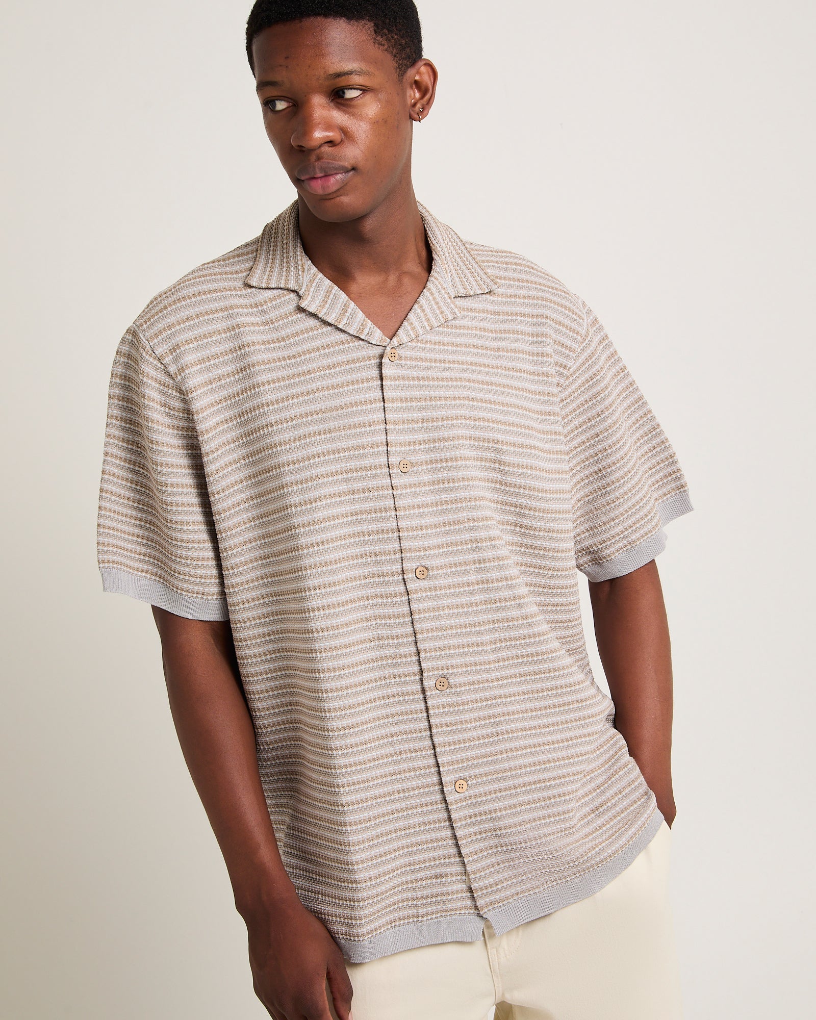 Keslo Striped Knitted Shirt - Image 5
