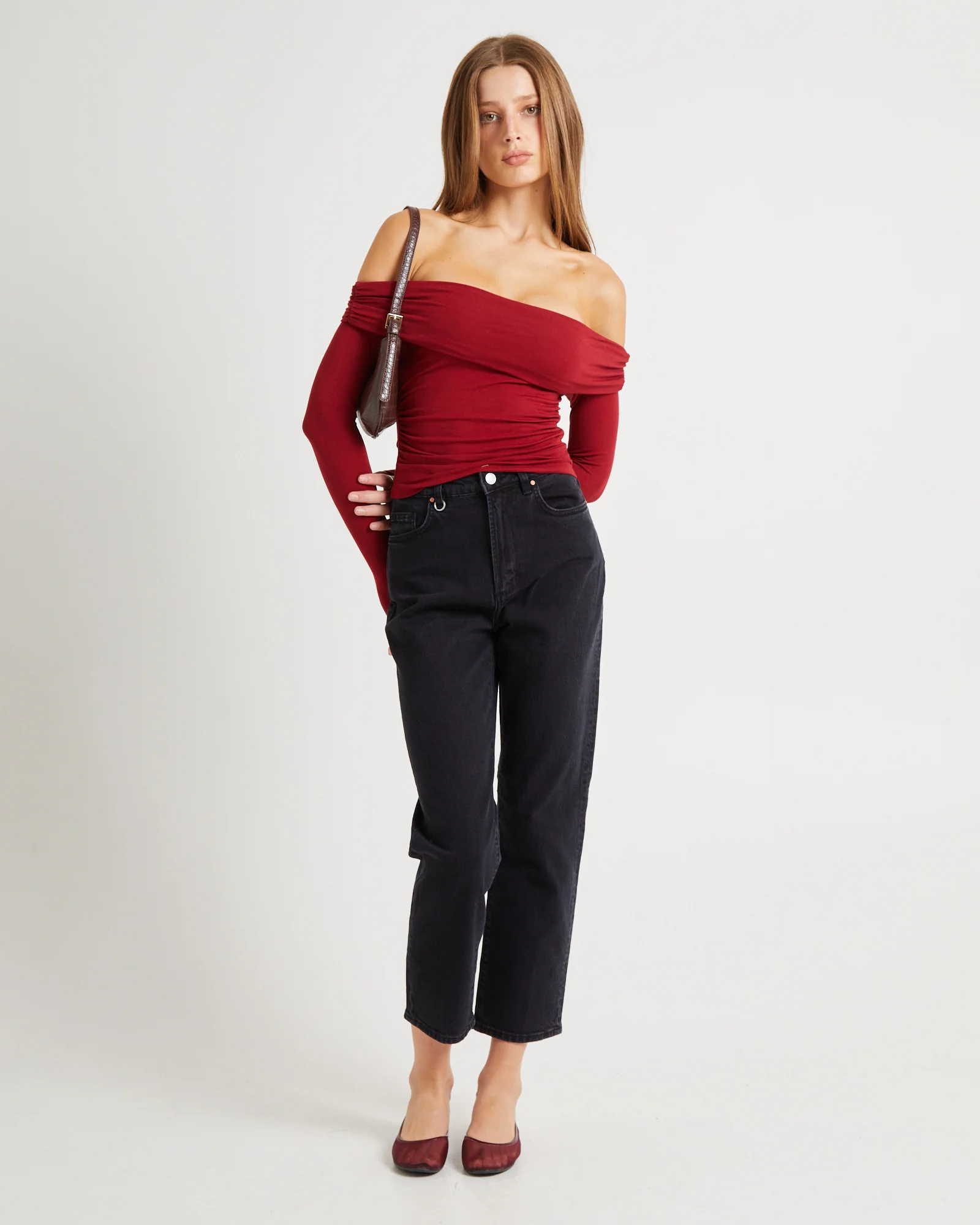 Kia Cold Shoulder Ruch Top - Image 4