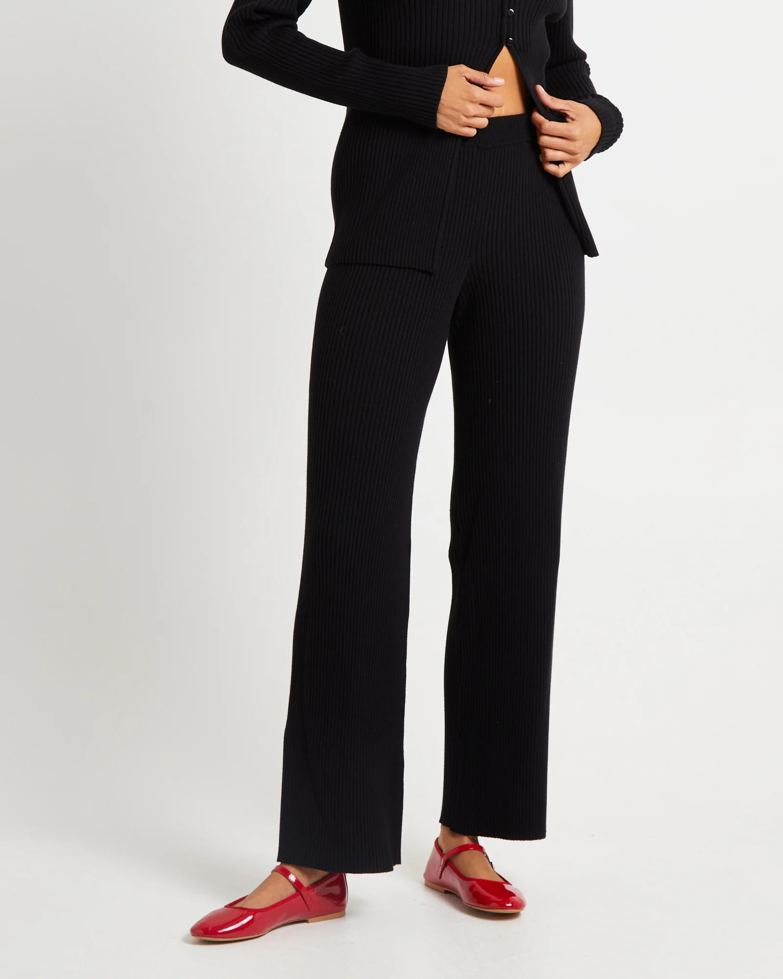 Kiah Knit Pants Black