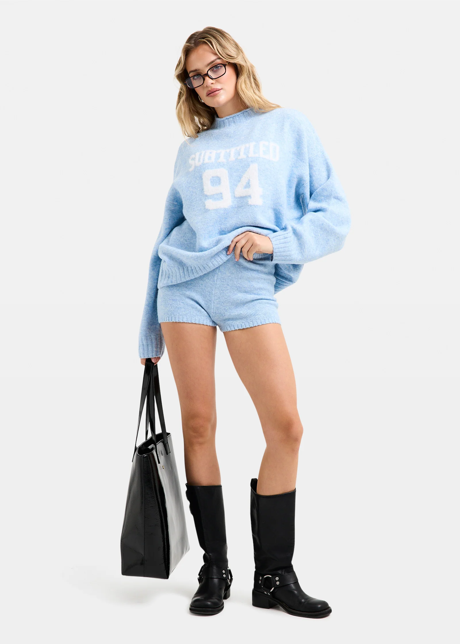 Kim Knit Oversized Crew Neck Jumper - Image 8