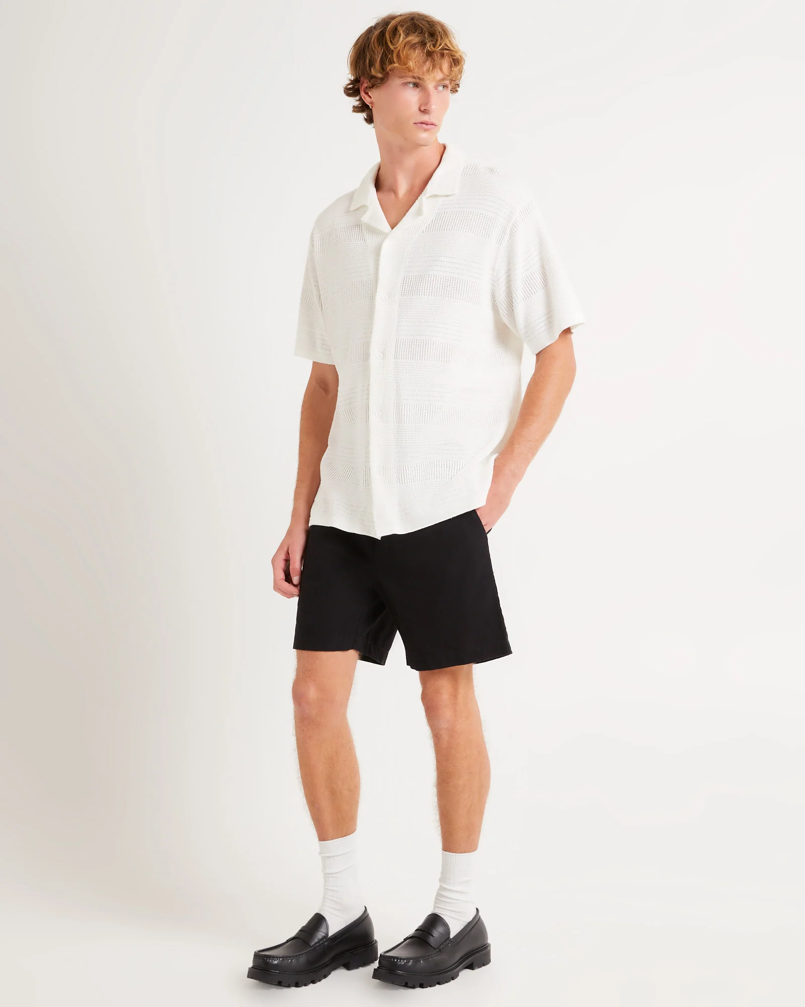 Knitted Short Sleeve Resort Shirt - Image 4