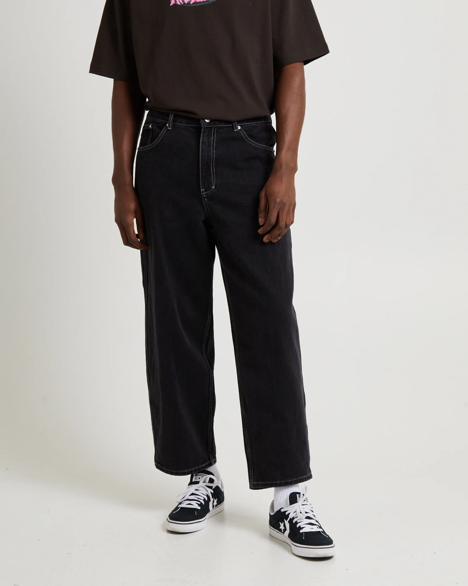 Knocker Contrast Stitch Denim Jeans - Image 4