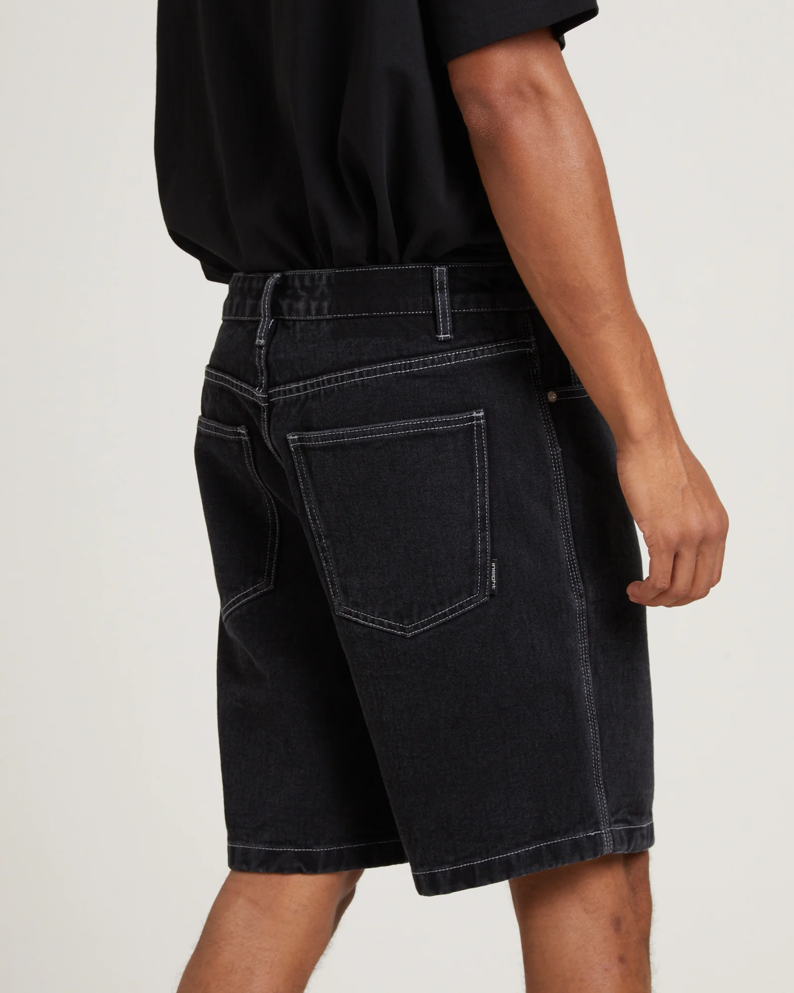 Knocker Contrast Vintage Denim Shorts - Image 6