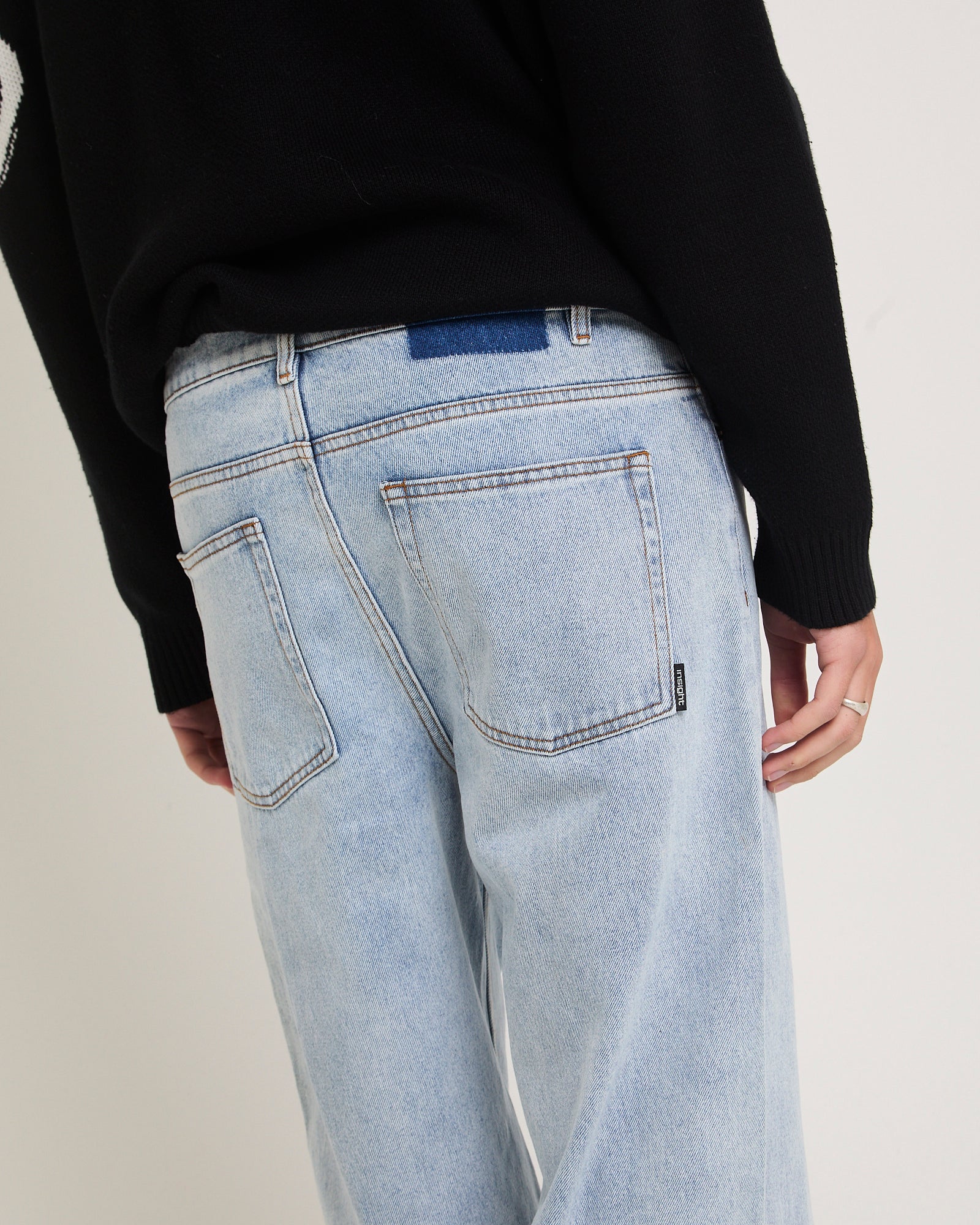 Knocker Wide Leg Denim Jeans - Image 5