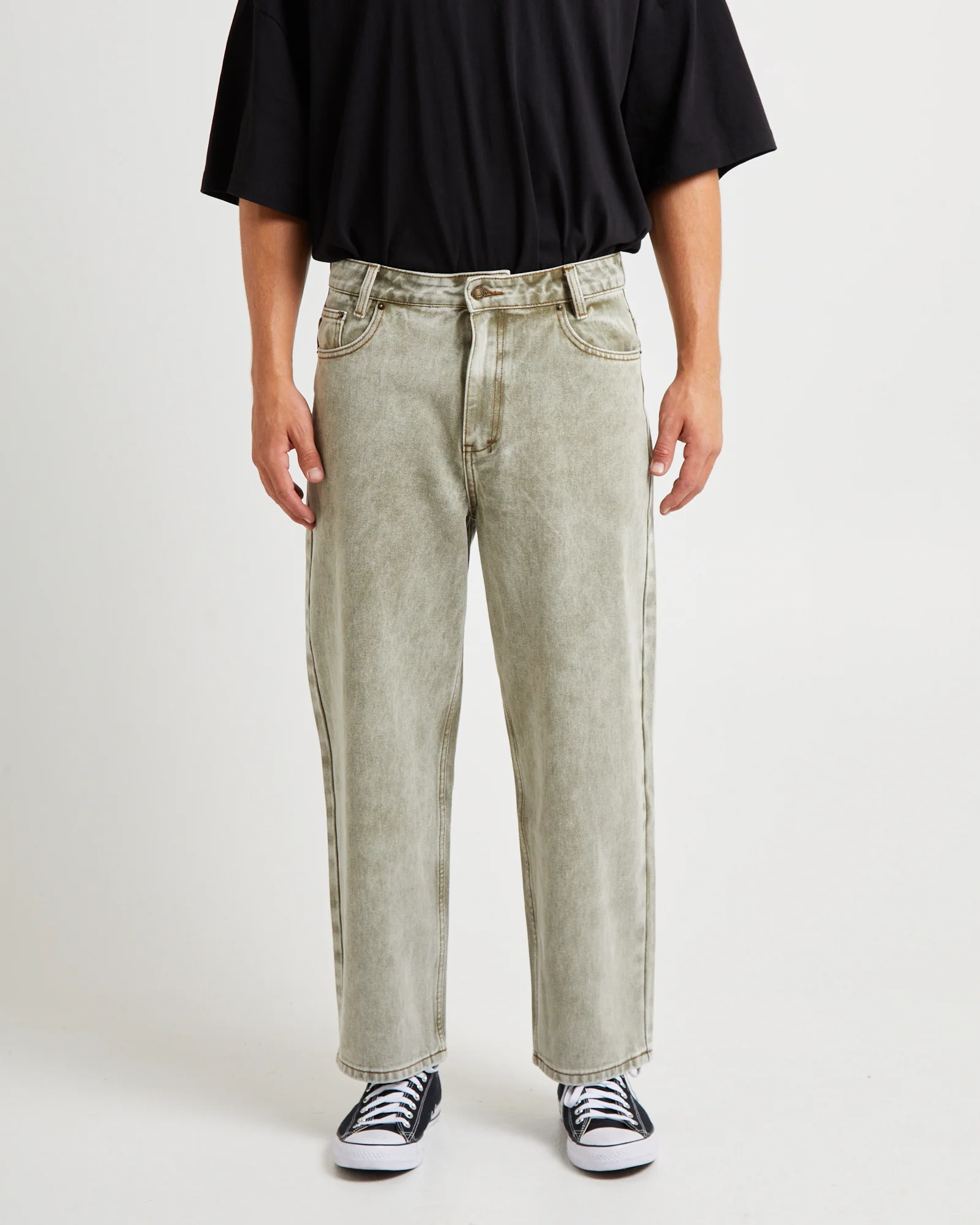 Knocker Wide Leg Denim Jeans - Image 4