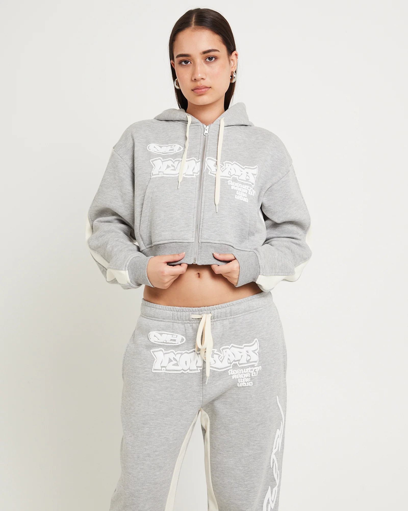 Koi Zip Through Graphic Hoodie - Image 3