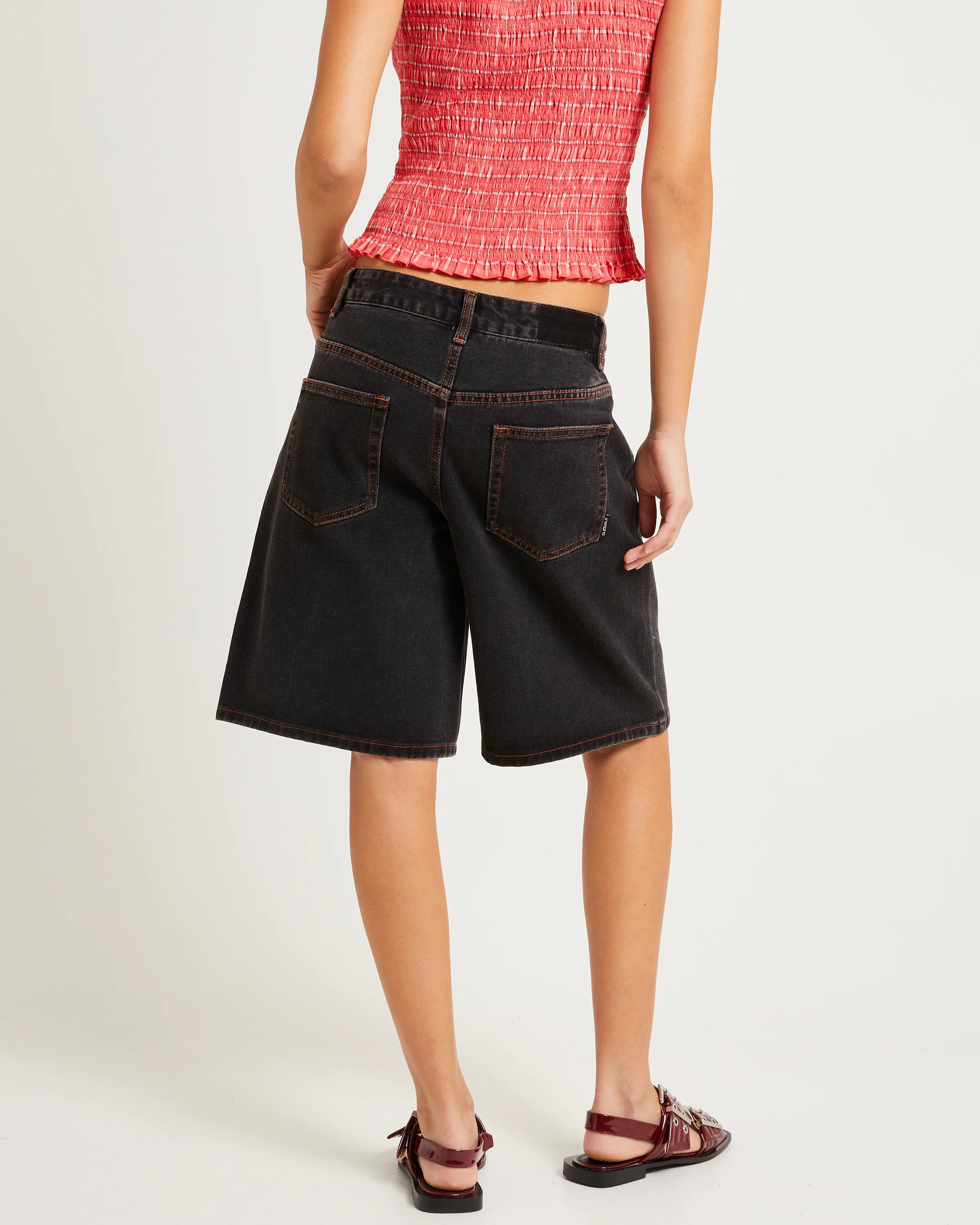 Kourtney Longline Denim Jorts - Image 2