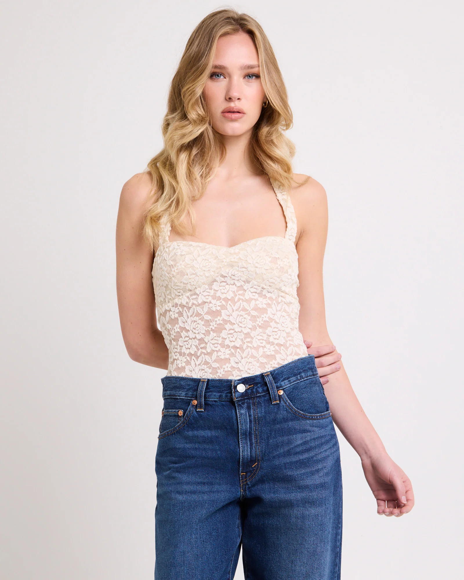 Kye Lace Halter Top - Image 3