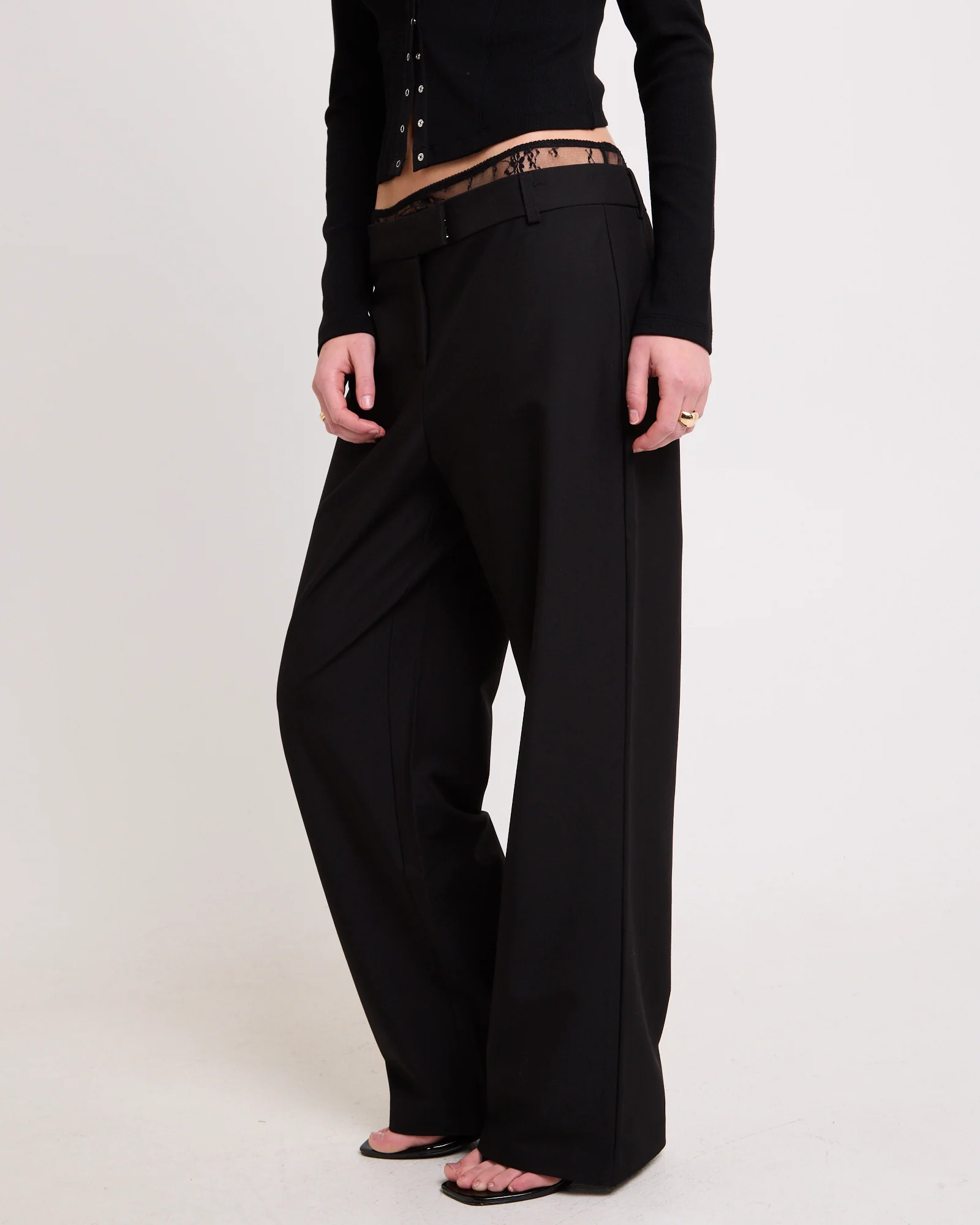 Kyra Lace Insert Pants - Image 2
