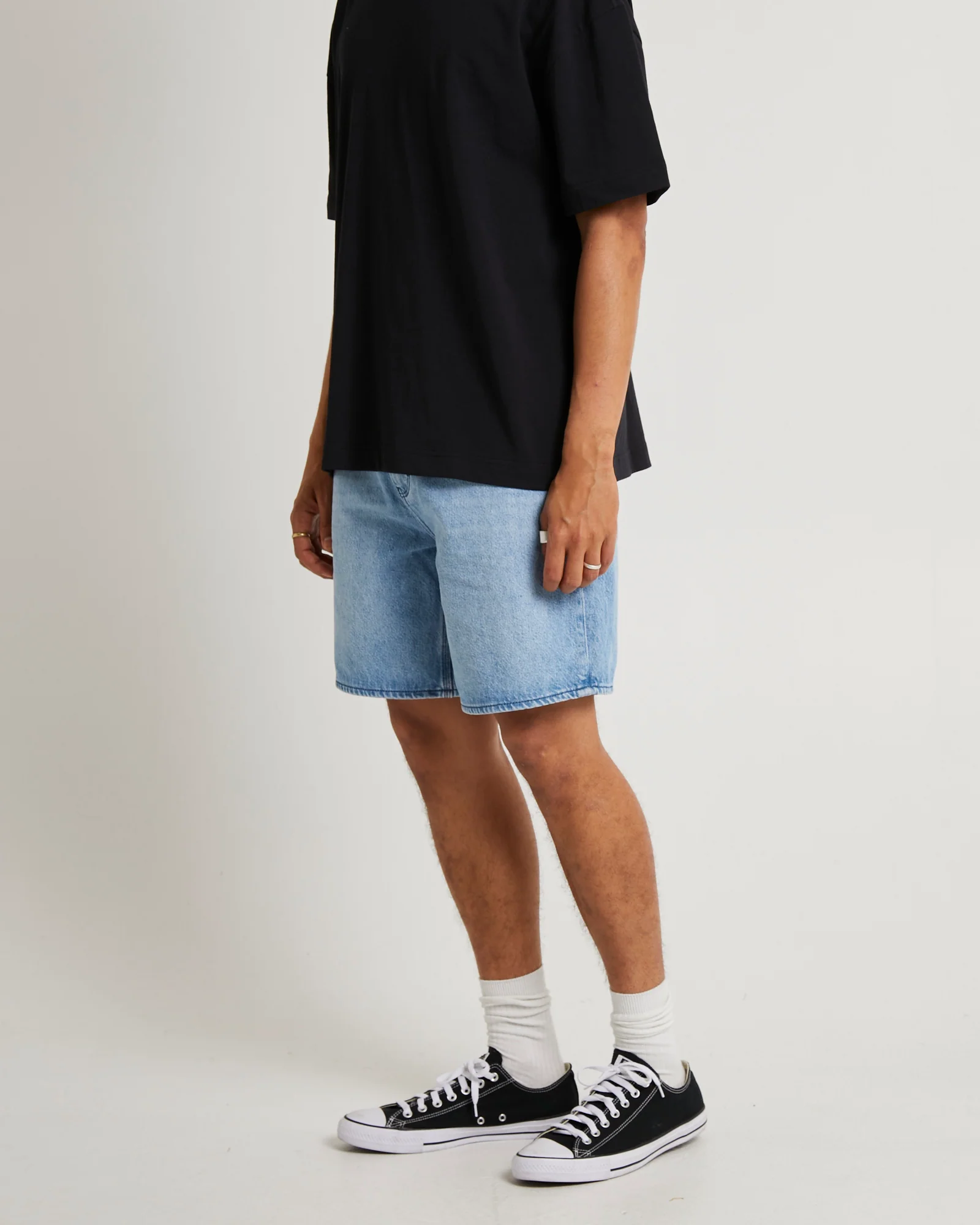 L-Four Baggy Denim Shorts - Image 4