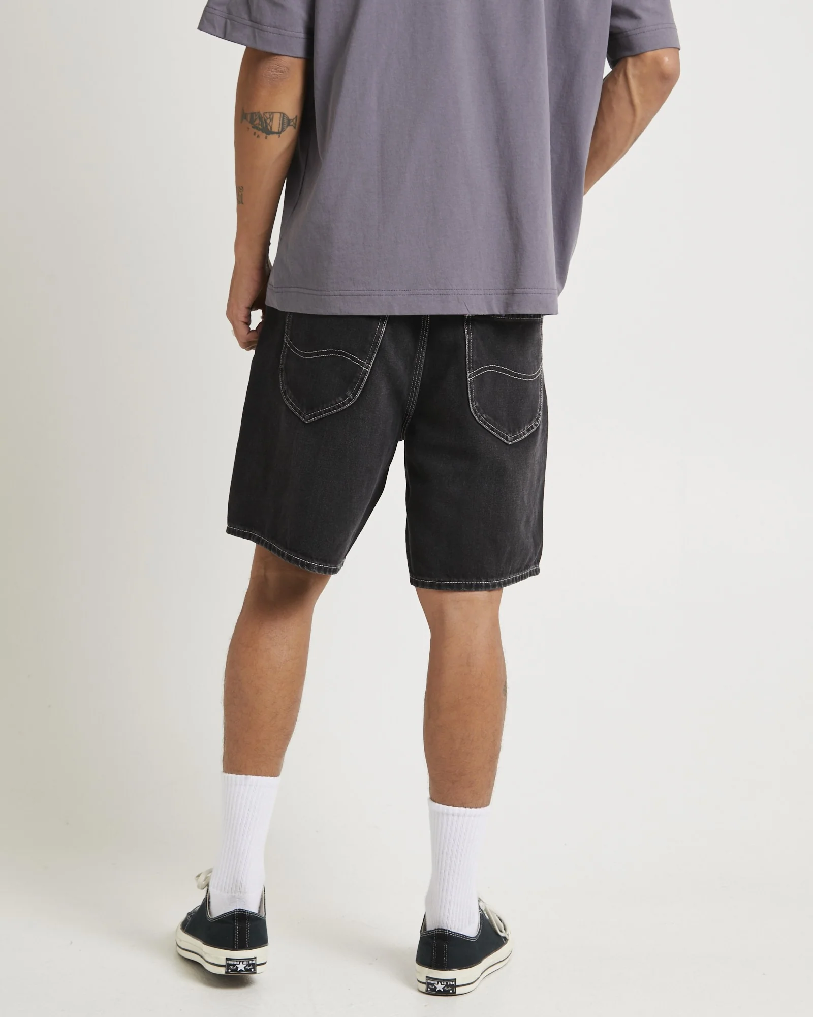 L-Four Baggy Denim Shorts - Image 2