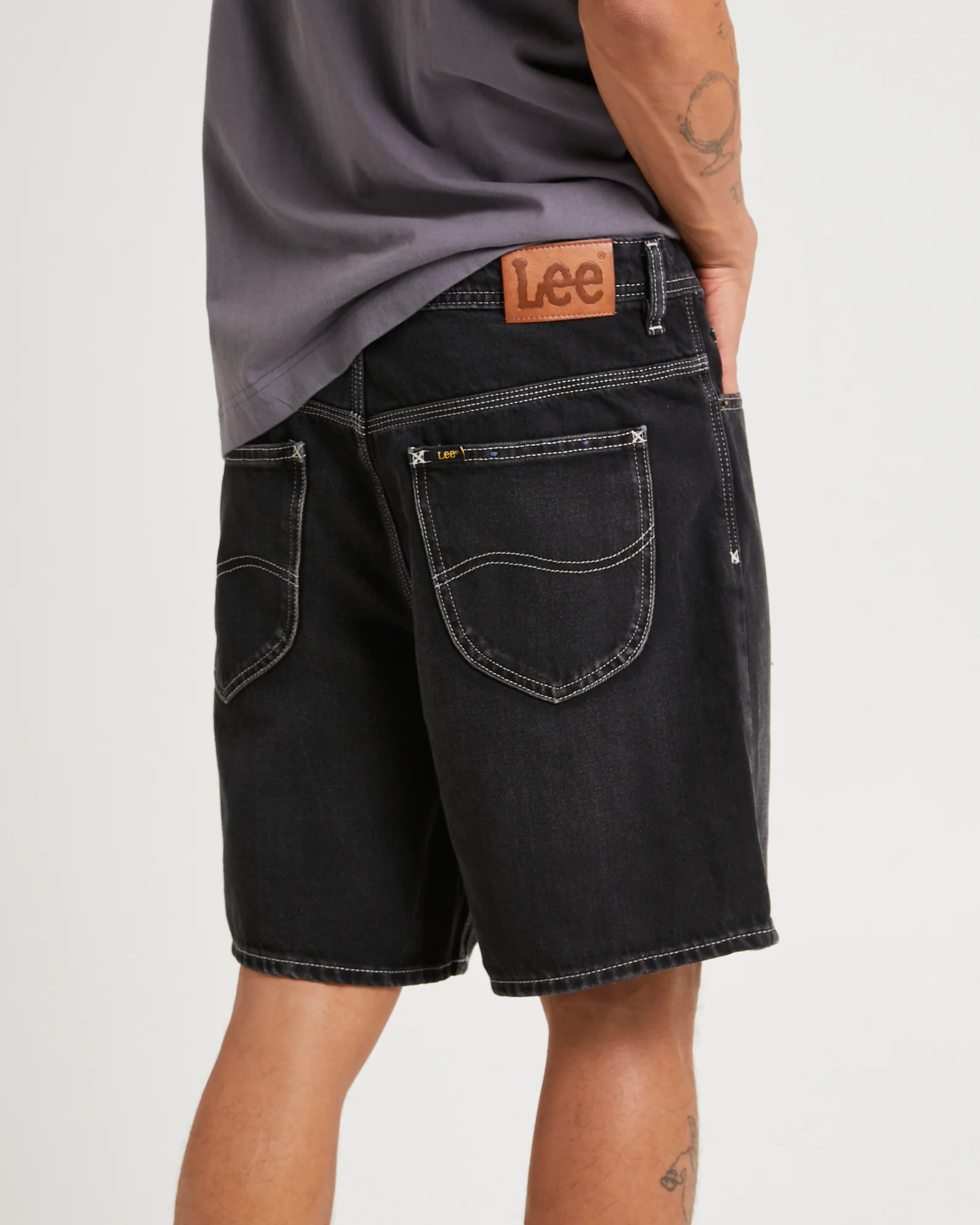 L-Four Baggy Denim Shorts - Image 5