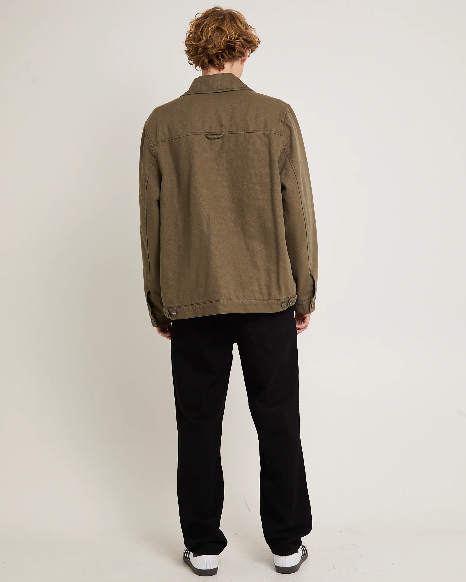 L-Three Straight Denim Jeans New Black - Image 3