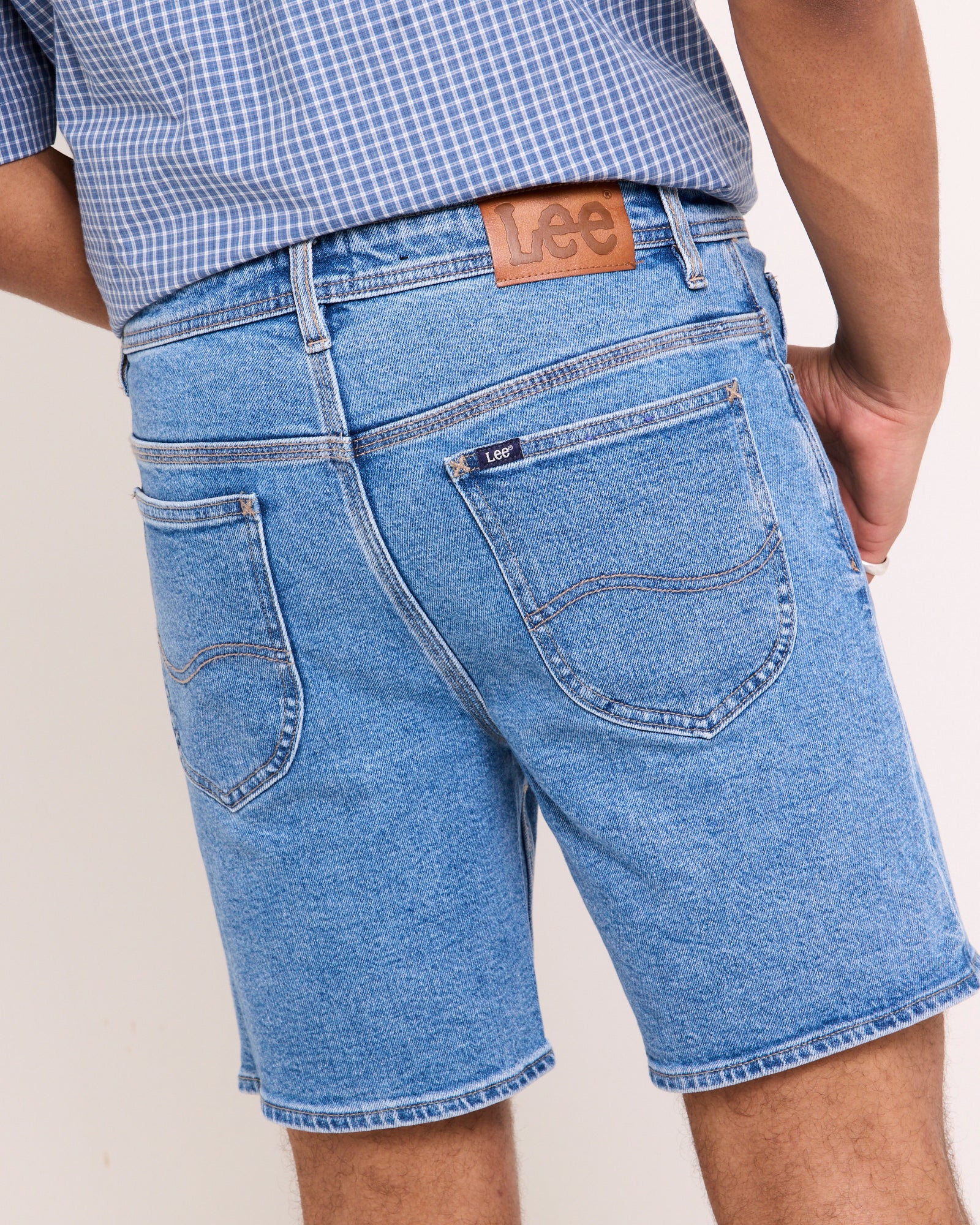 L-Two Slim Denim Shorts - Image 2