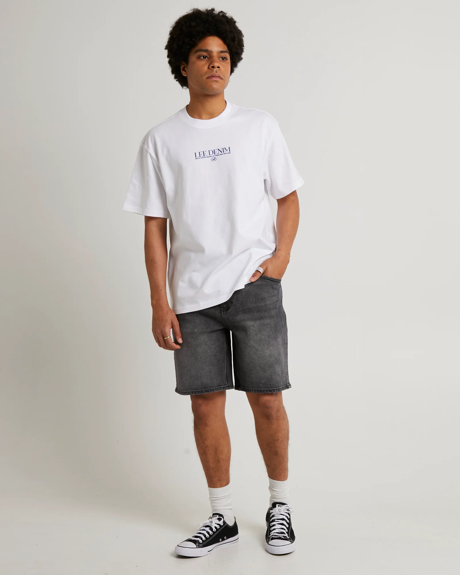 L-Two Slim Denim Shorts - Image 3