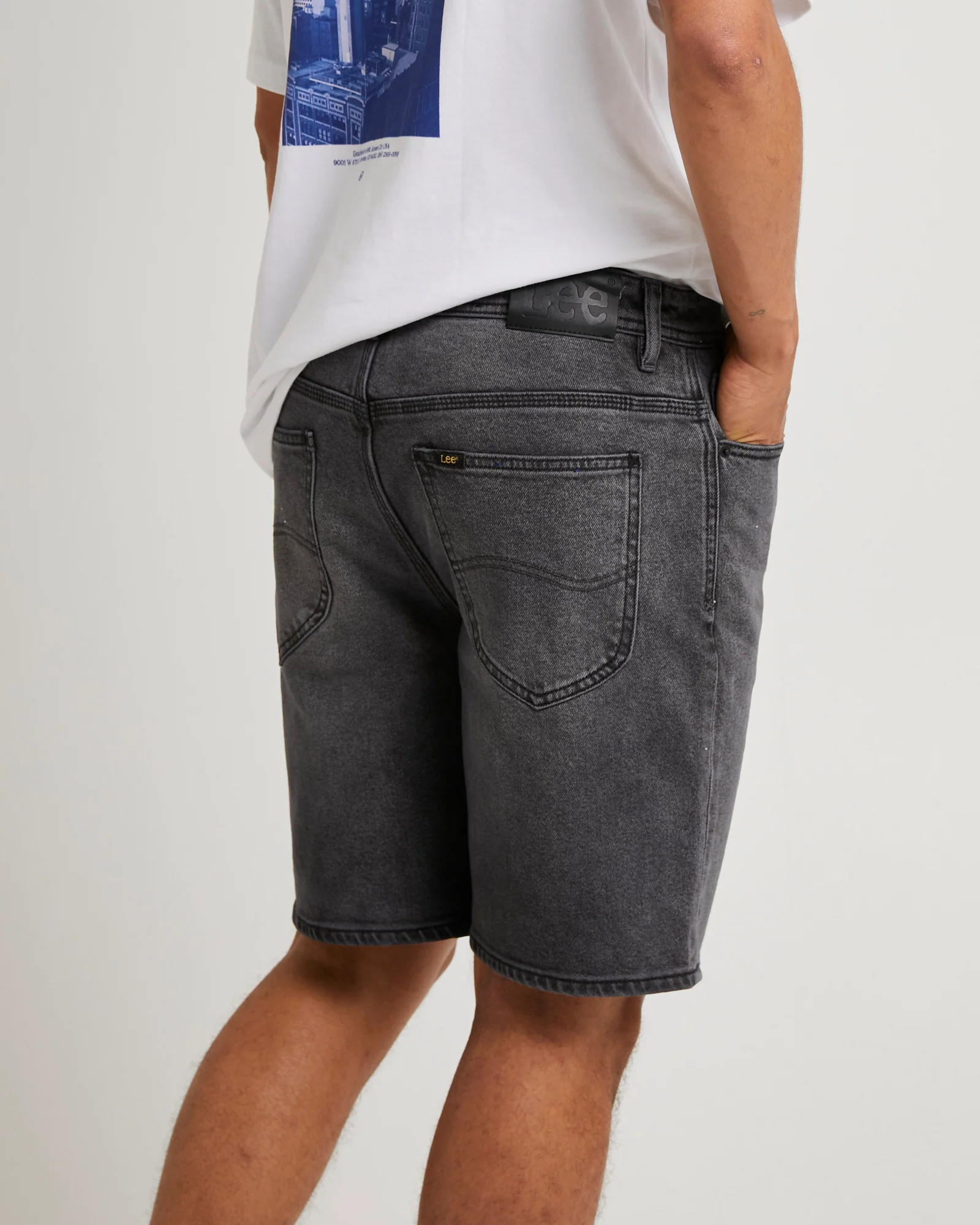 L-Two Slim Denim Shorts - Image 5