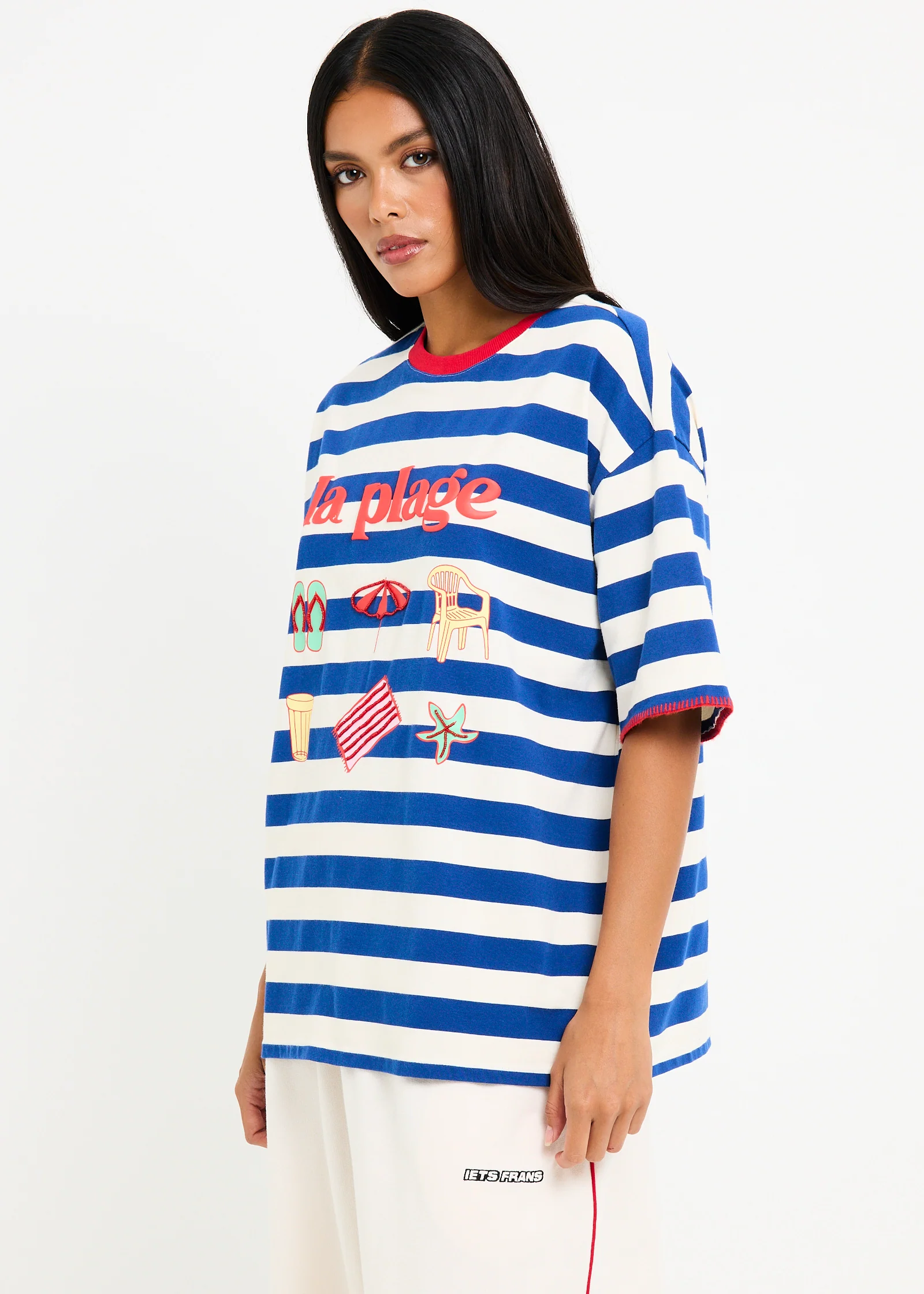 La Plage Stripe Short Sleeve T-Shirt - Image 4