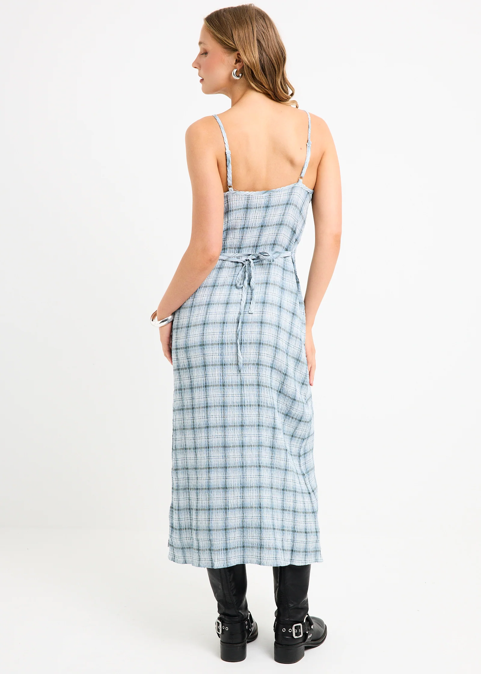 Rumi Seersucker Midi Dress - Image 2