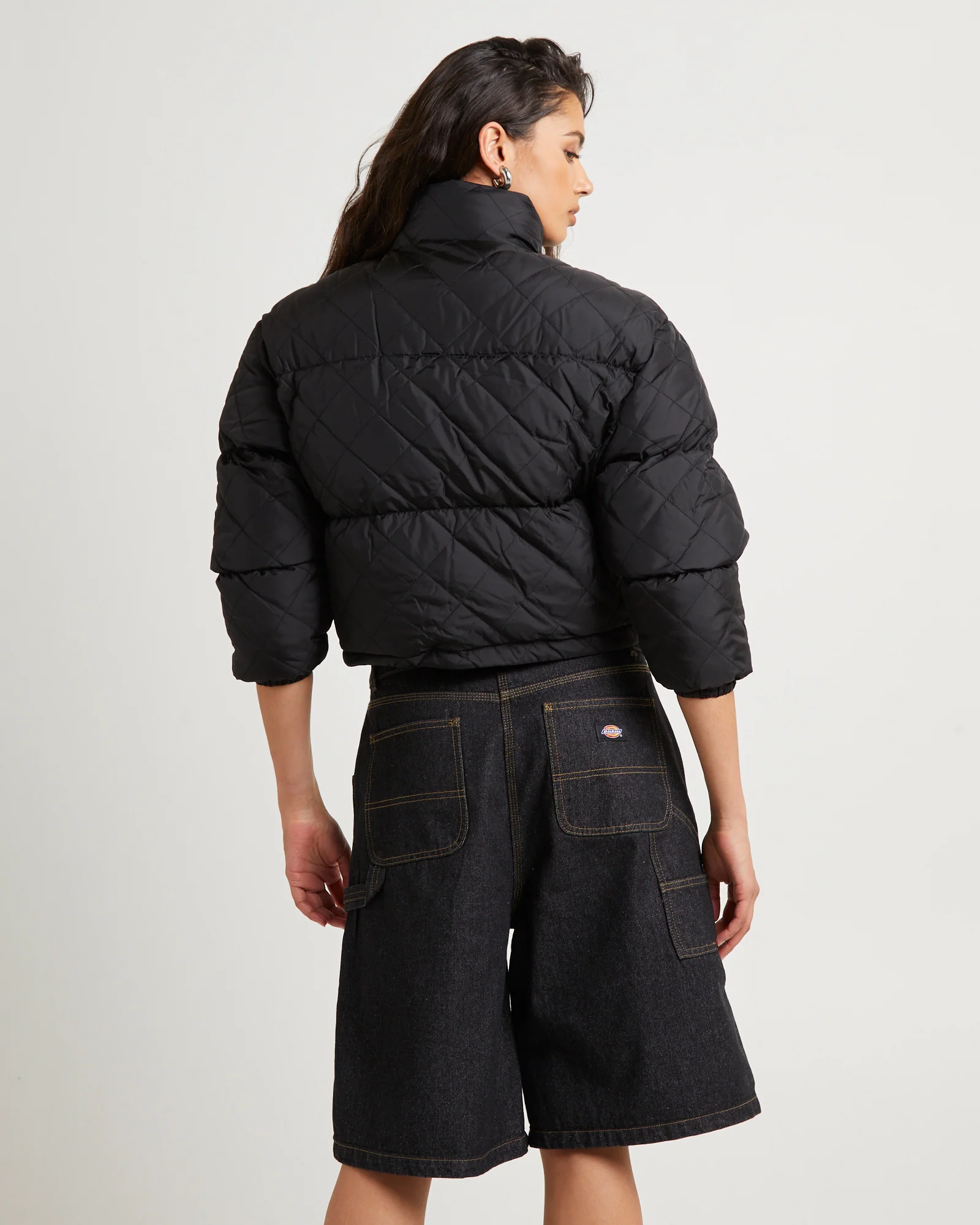 Lamkin Quilted Puffer Jacket Black - Image 2