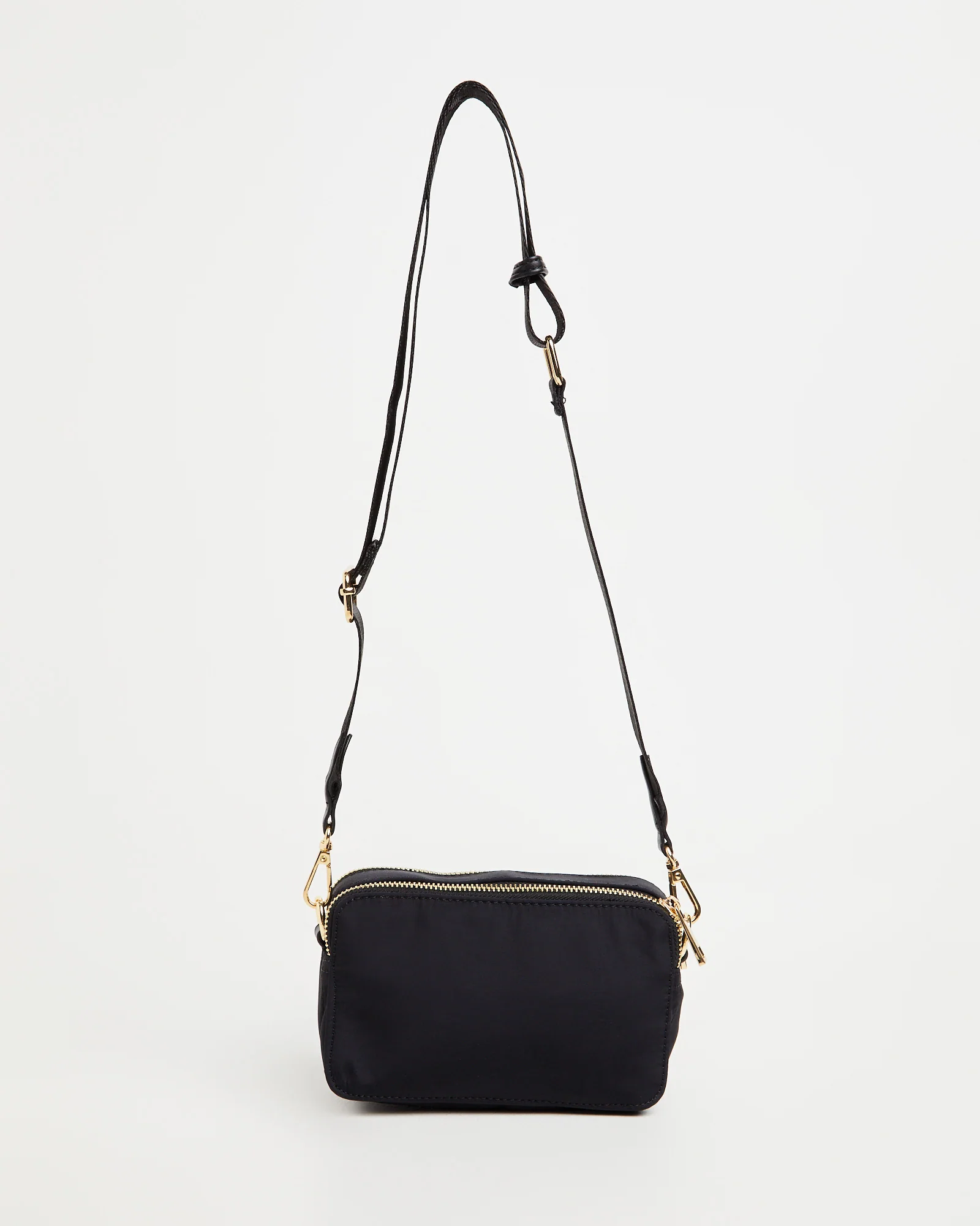 Laroi Cross Body bag in Black Nylon Gold - Image 3