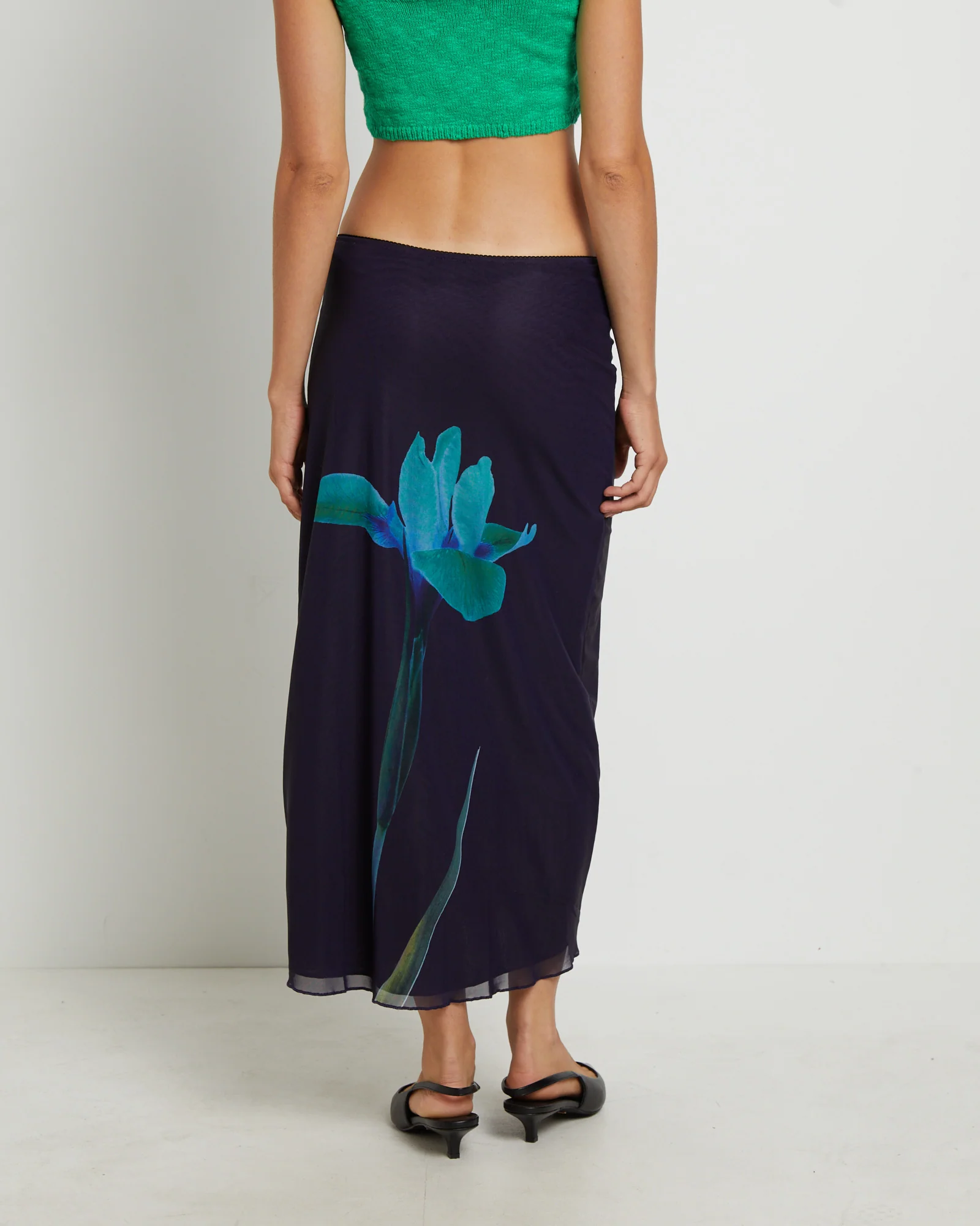 Lassie Maxi Skirt in Navy - Image 2