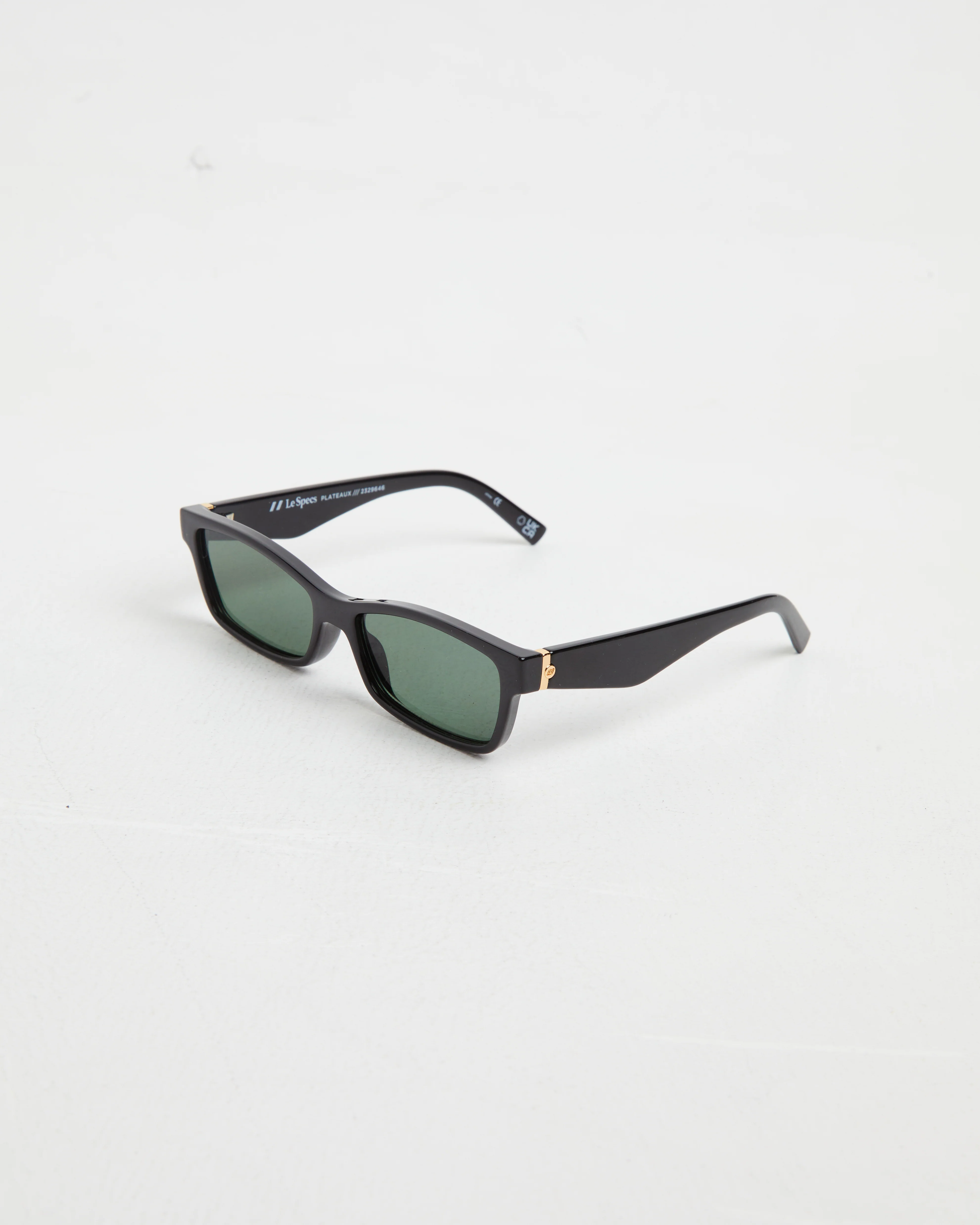 Le Sustain Plateaux Sunglasses in Black/Khaki Mono - Image 5