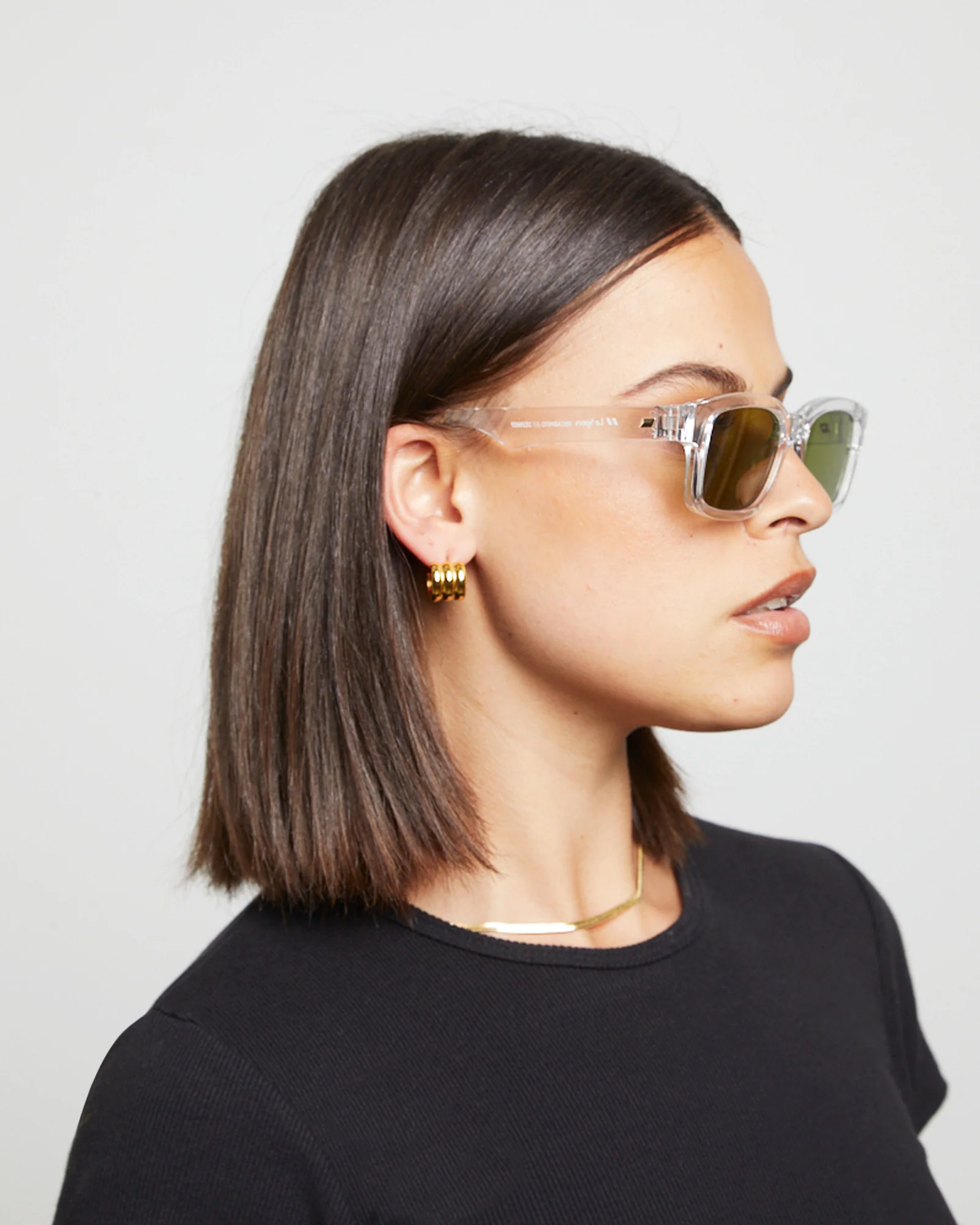 Le Sustain Recarmito Sunglasses in Crystal Clear Moss - Image 2
