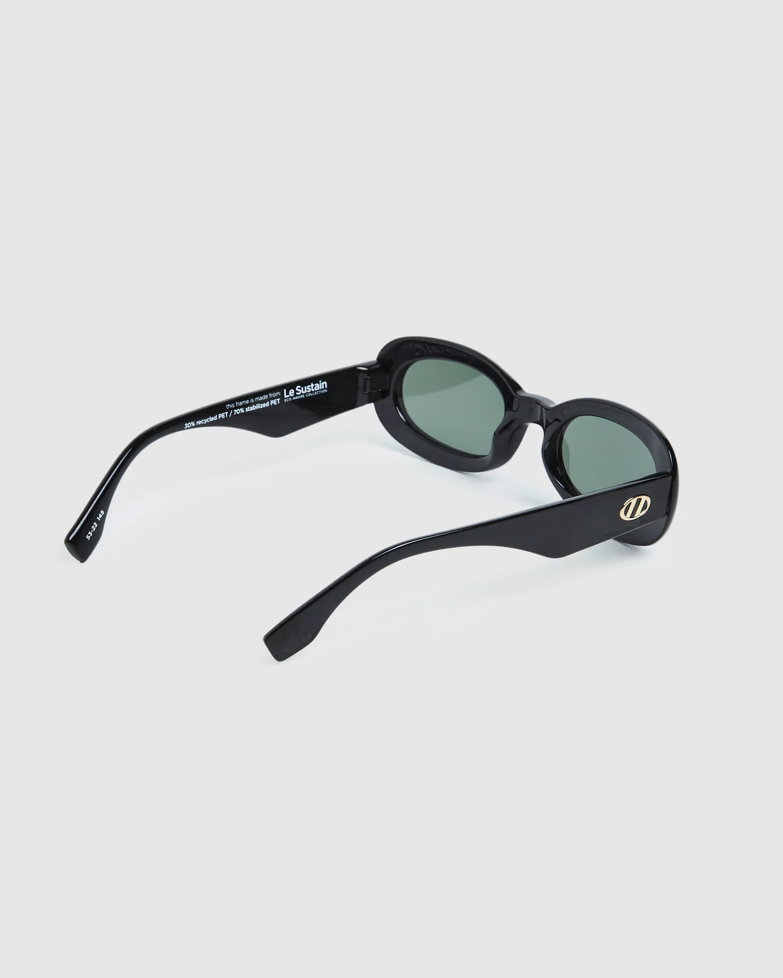 Le Sustain Sunglasses Outta Trash Black/Khaki Mono - Image 3