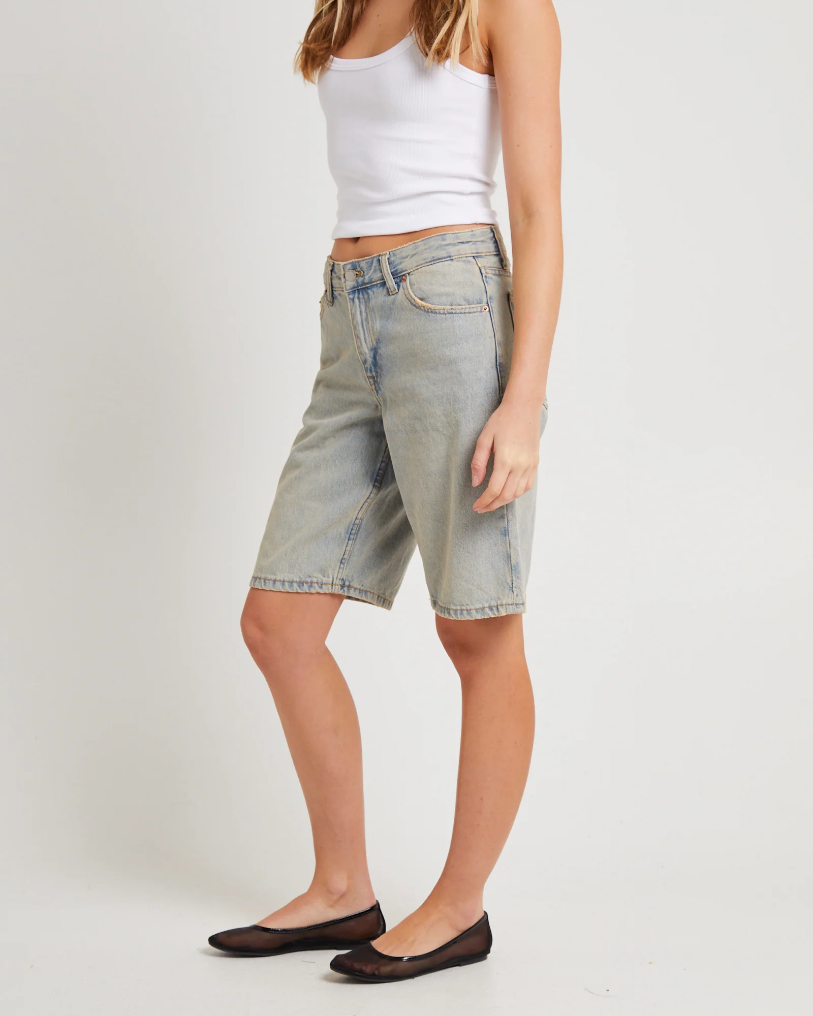 Lea Denim Jorts - Image 4