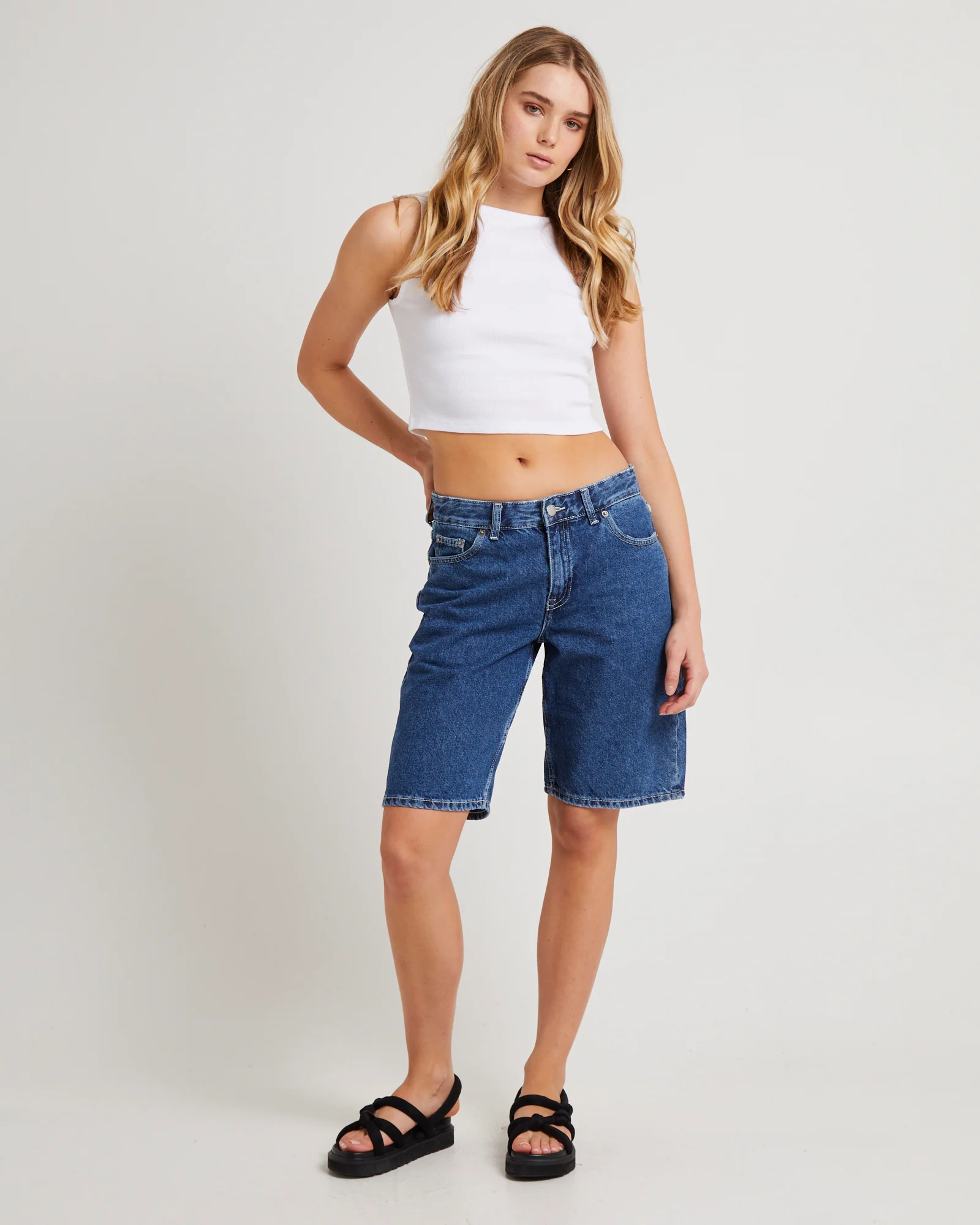 Lea Denim Jorts - Image 3