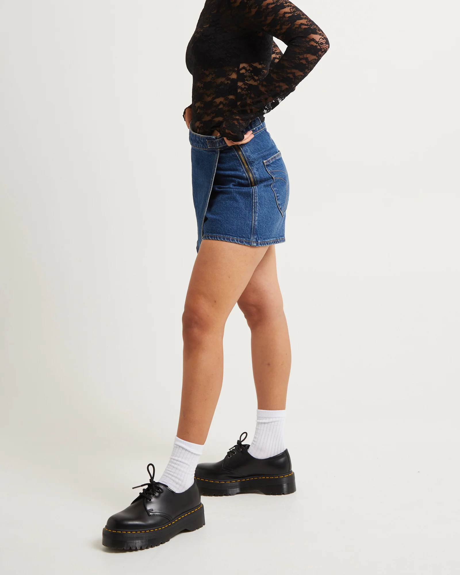 Leah Sheer Long Sleeve Lace Top - Image 3